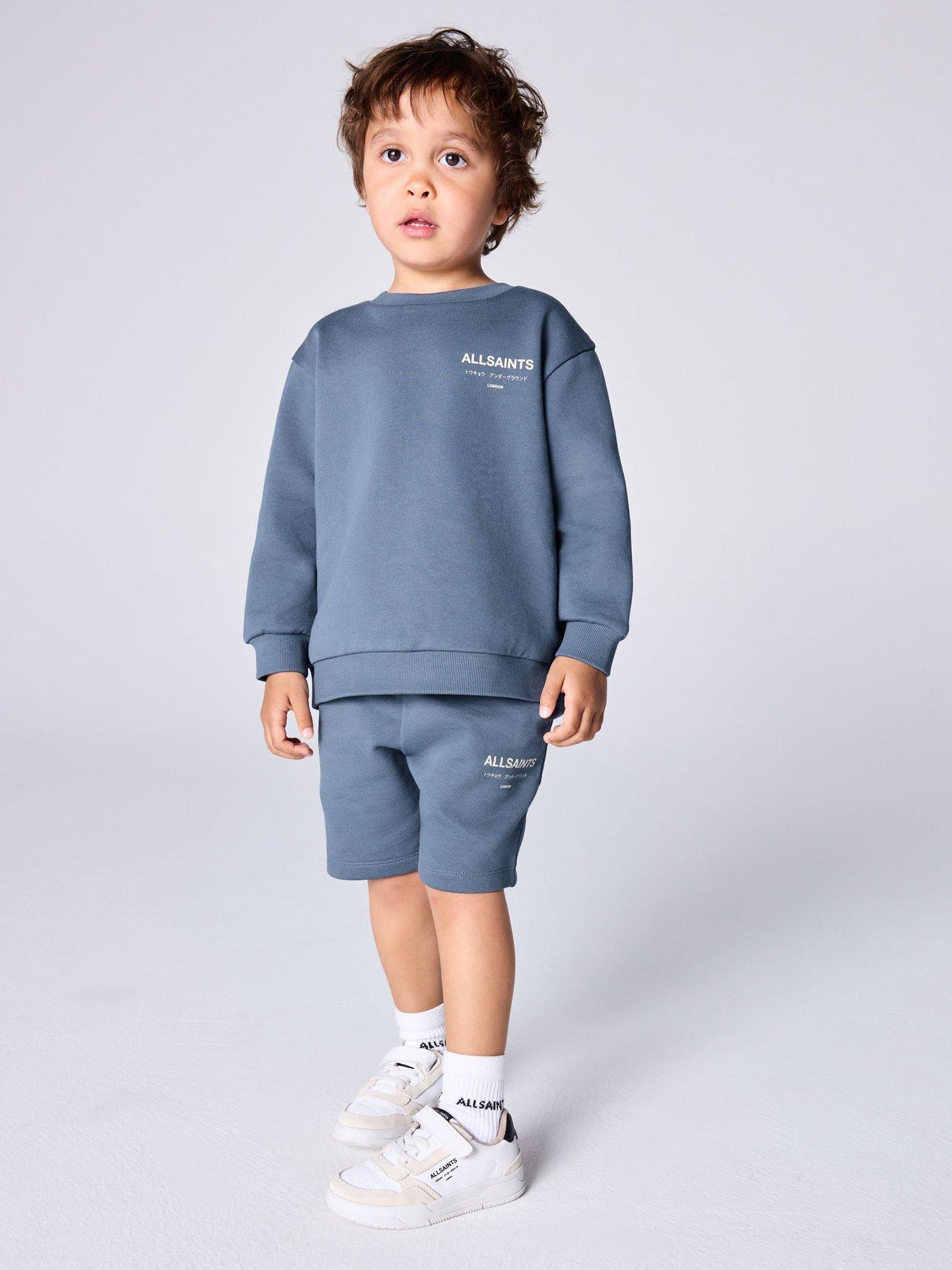 smALLSAINTS Younger Boys Underground Sweatshirt  &  Shorts Set - Blue