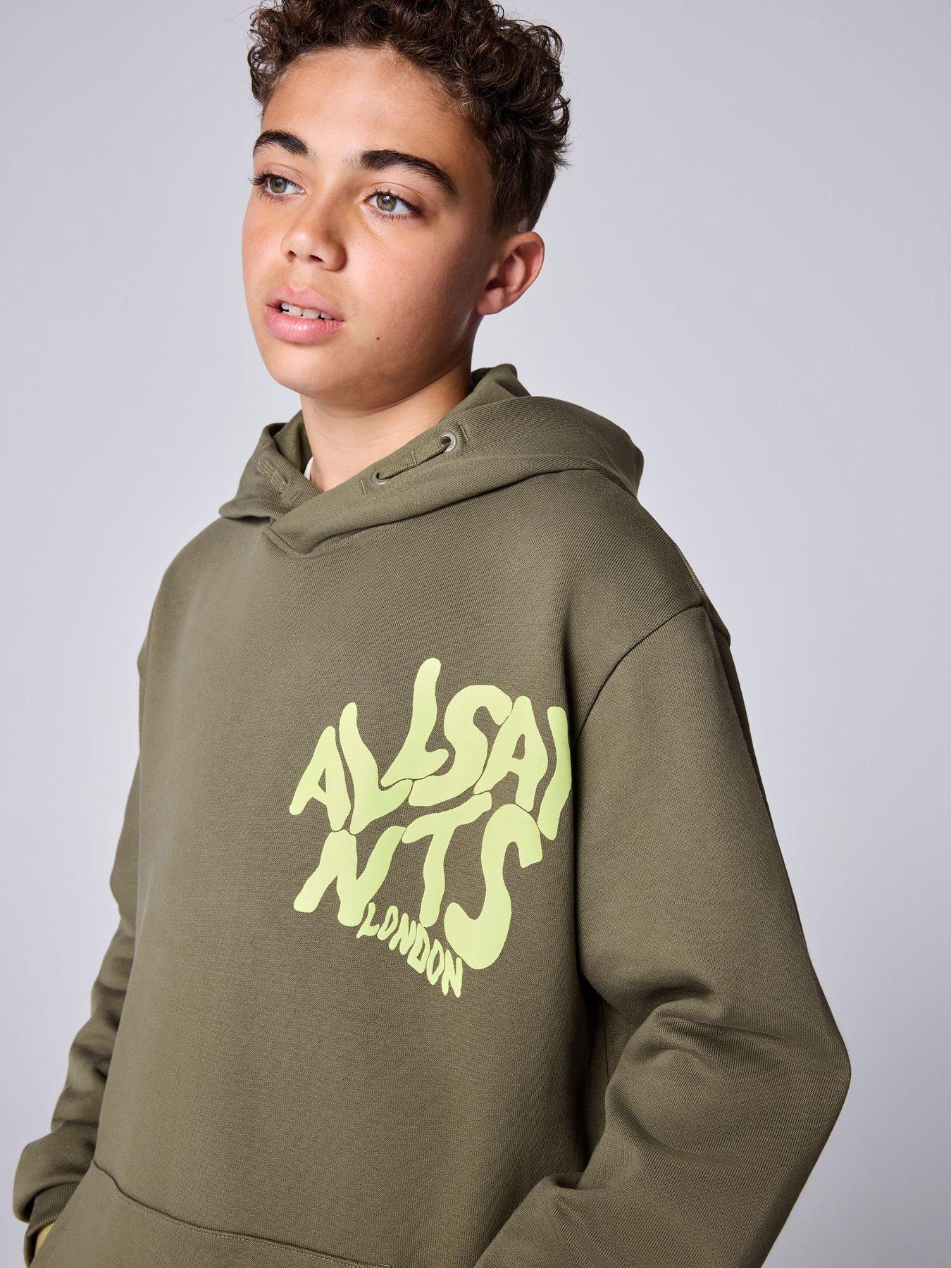 Image 6 of 7 of smALLSAINTS Boys Orlando Overhead Graphic Hoodie - Green