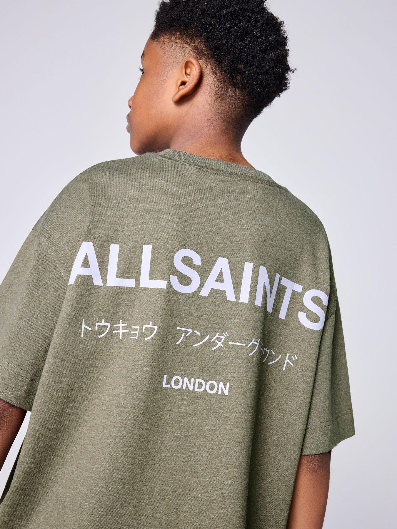 Image 4 of 7 of smALLSAINTS Boys Washed Underground T-shirt &amp; Shorts Set - Green