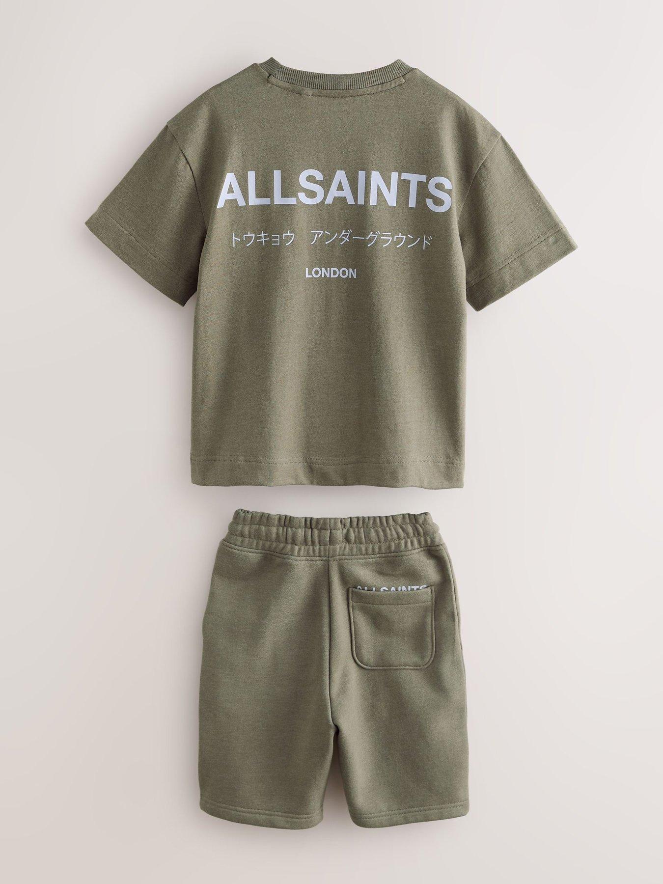 Image 6 of 7 of smALLSAINTS Boys Washed Underground T-shirt &amp; Shorts Set - Green