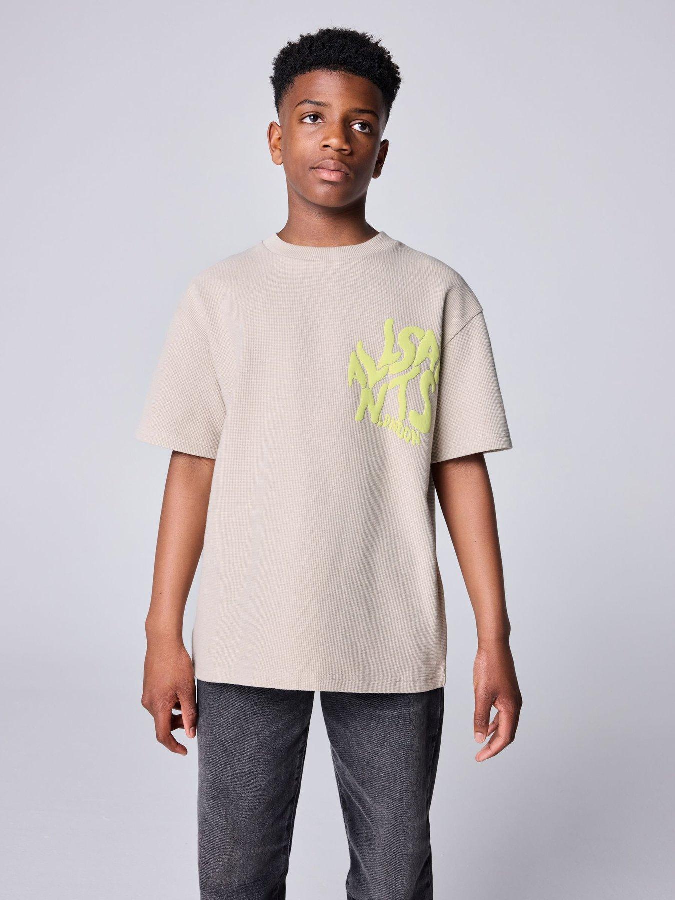 smALLSAINTS Boys Orlando Short Sleeve T-shirt - Beige