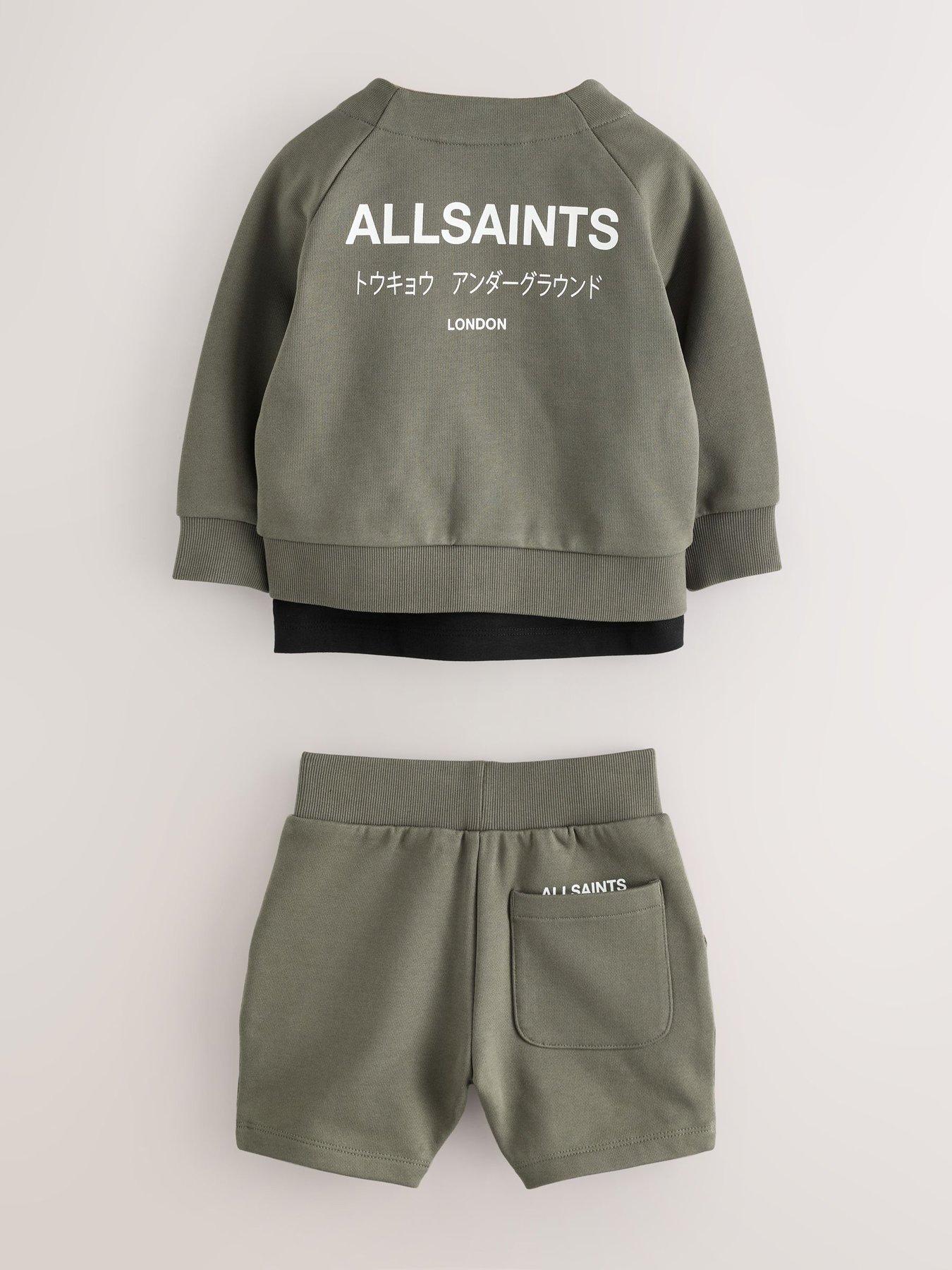 Image 5 of 7 of smALLSAINTS Jacket Top and Shorts 3 Set - Green