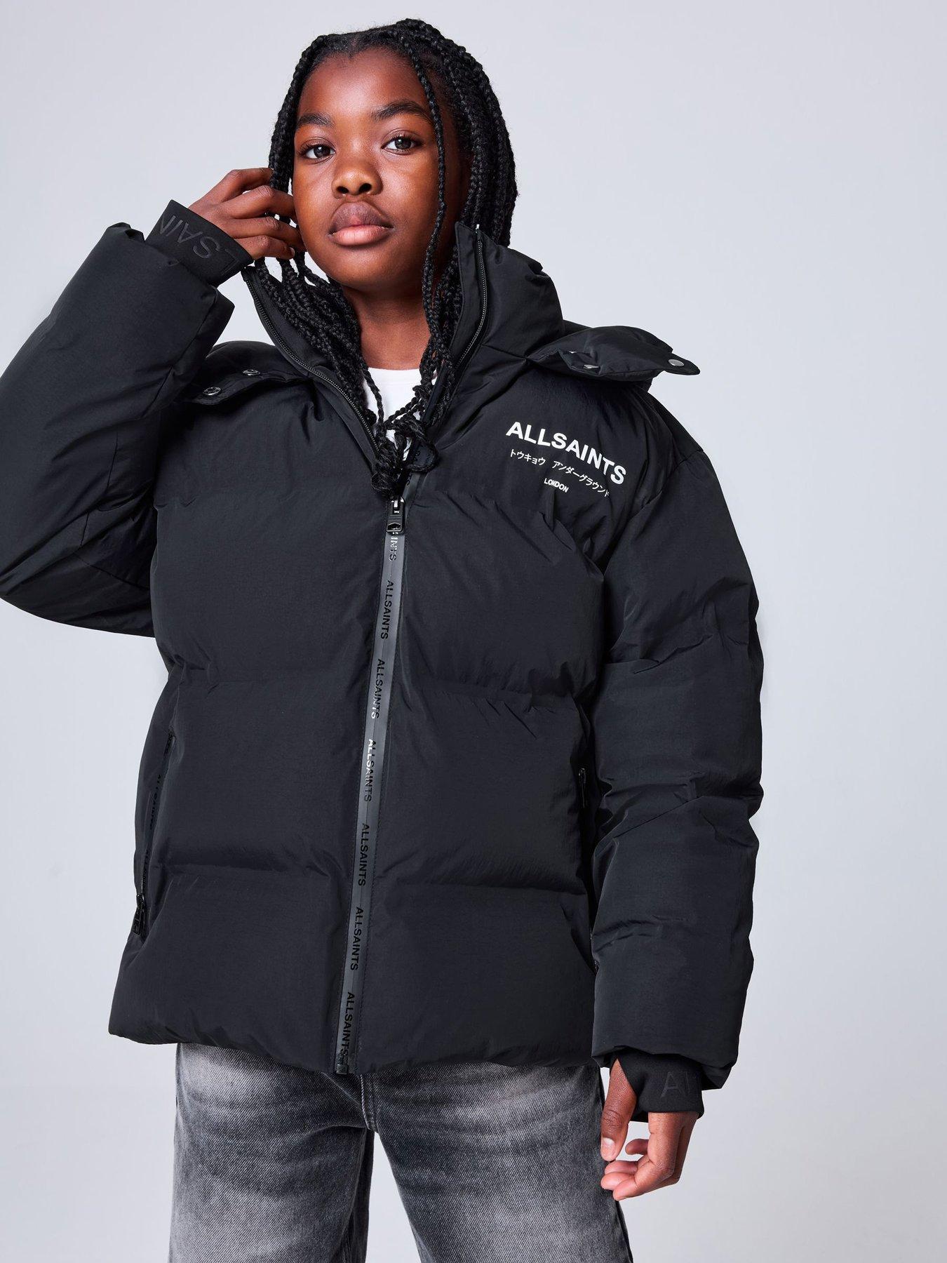 smALLSAINTS Girls Underground Short Padded Coat - Black