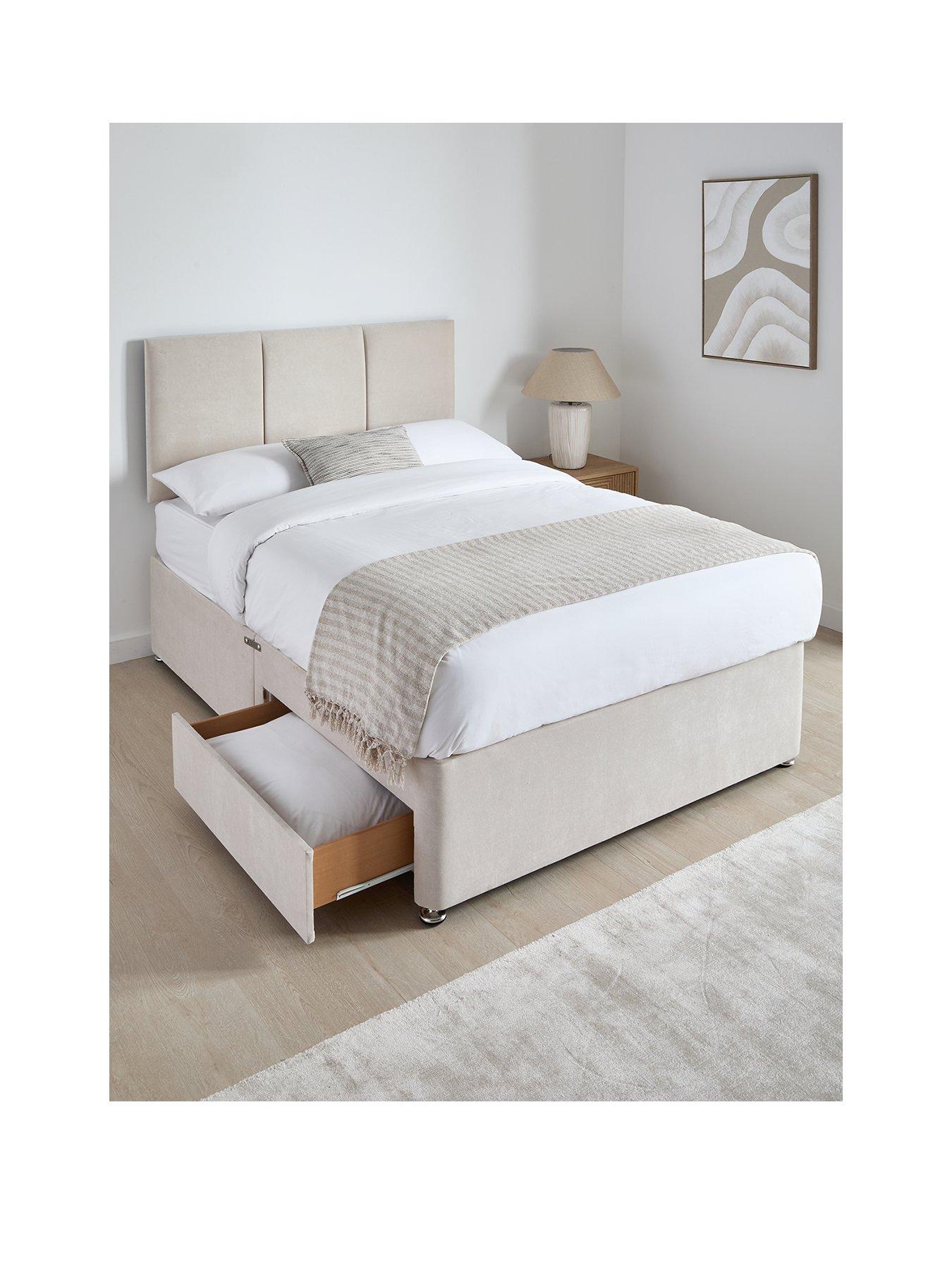 Image 2 of 7 of The Very Collection Sheridan&nbsp;Divan Base with 2 Drawers + Headboard +&nbsp;Comfort 1000 Mattress