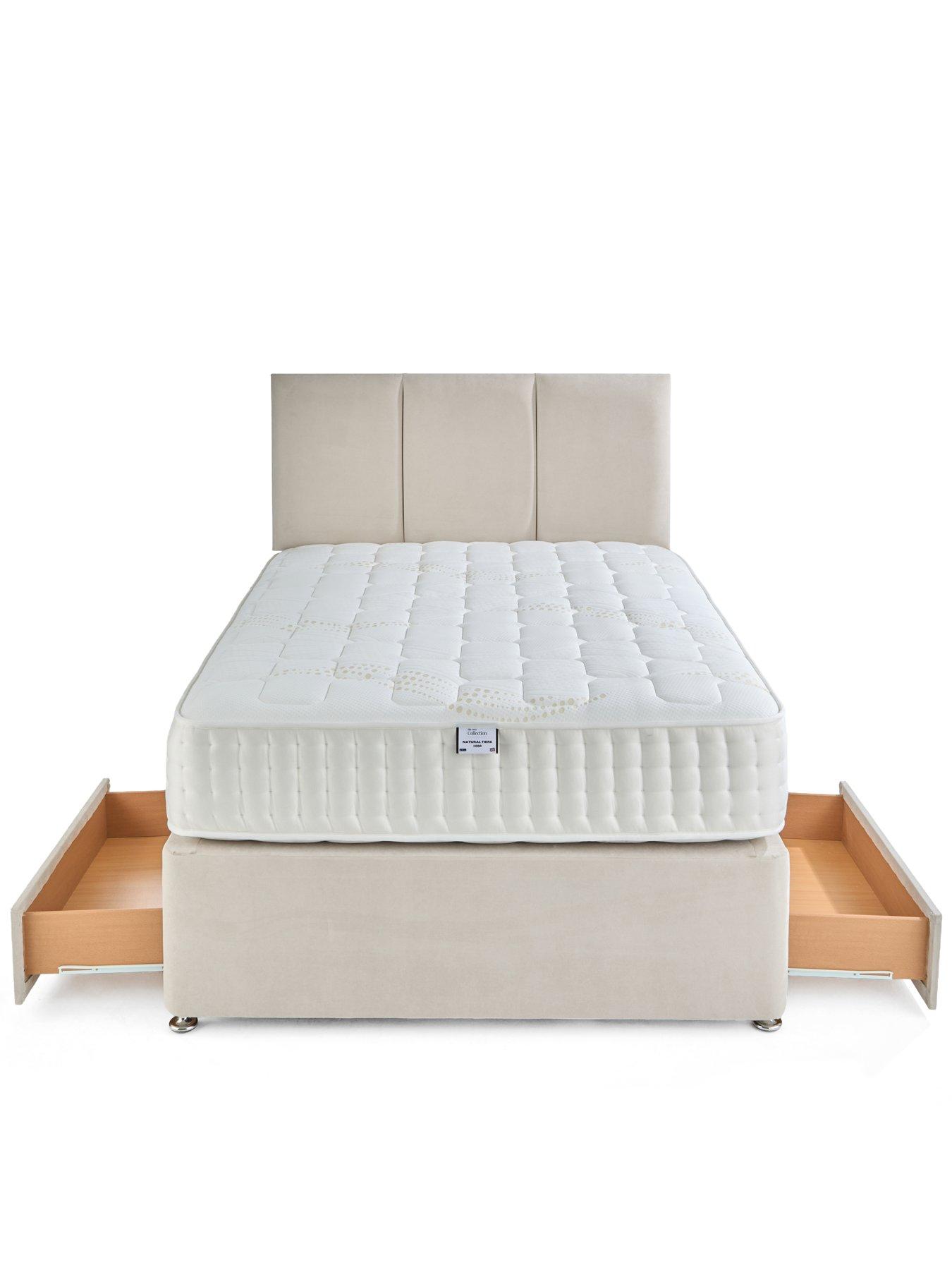 Image 3 of 7 of The Very Collection Sheridan&nbsp;Divan Base with 2 Drawers + Headboard +&nbsp;Comfort 1000 Mattress