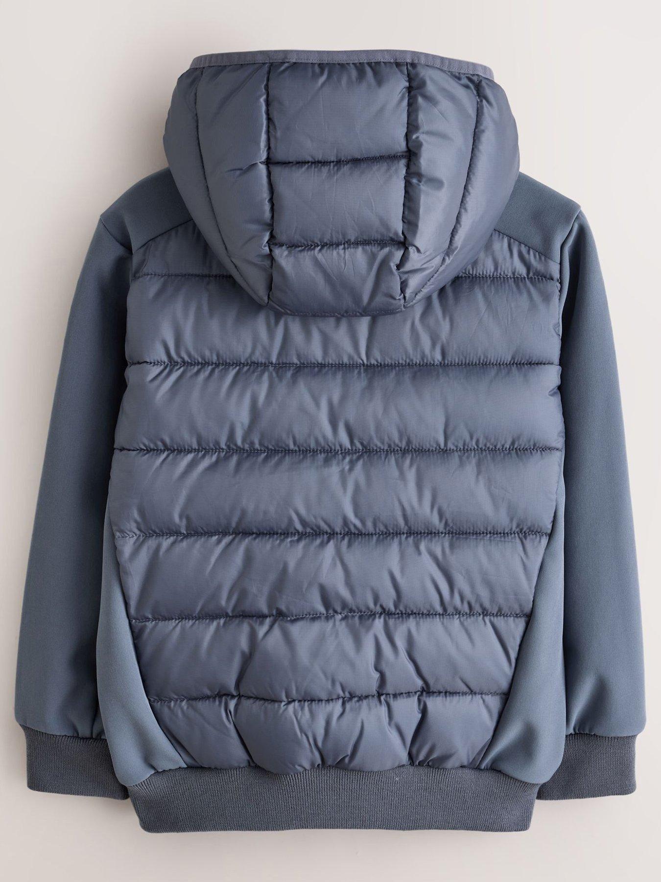 Image 2 of 7 of Ted Baker Boys Neoprene Sleeve Coat - Grey