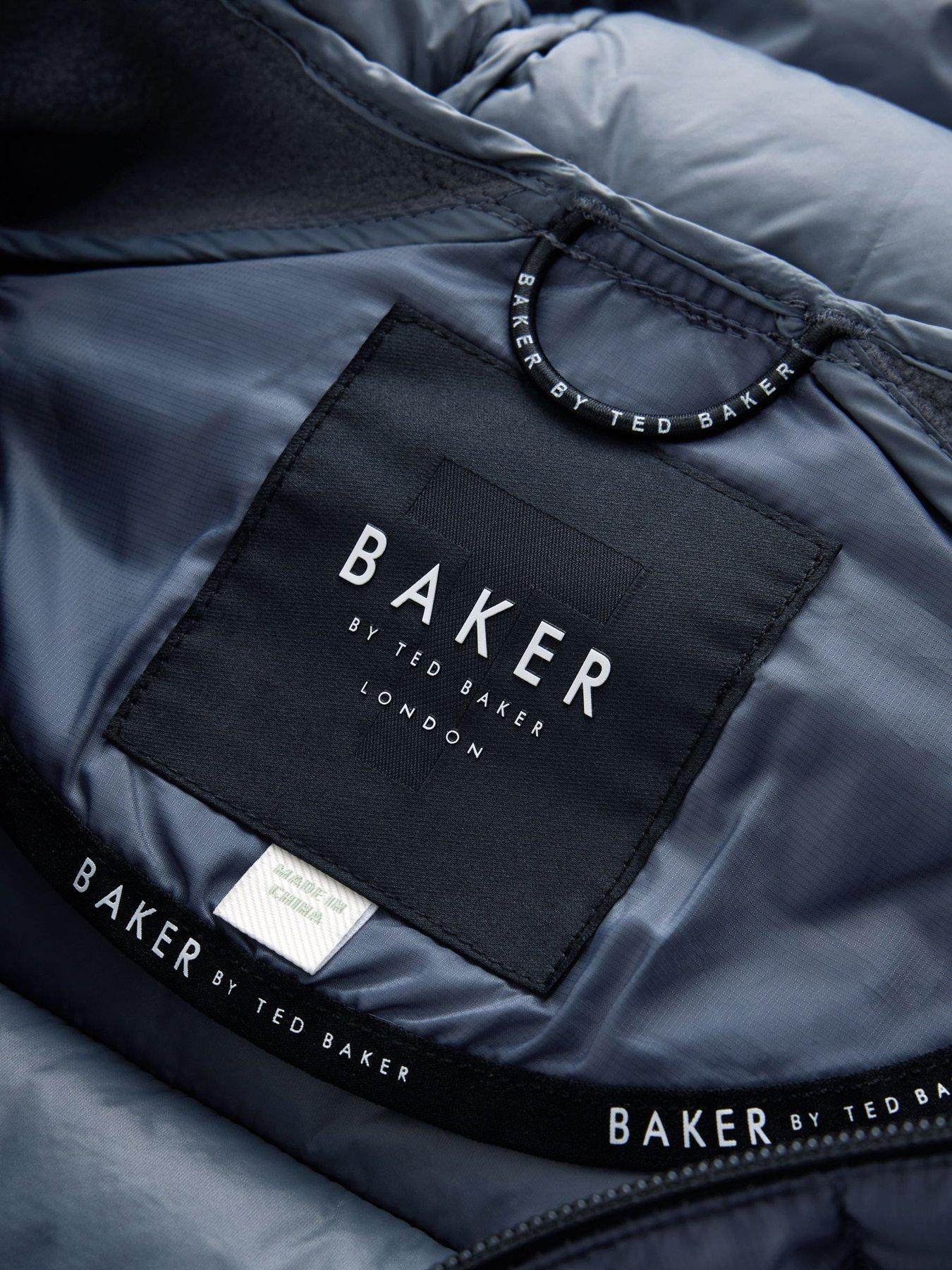 Image 7 of 7 of Ted Baker Boys Neoprene Sleeve Coat - Grey