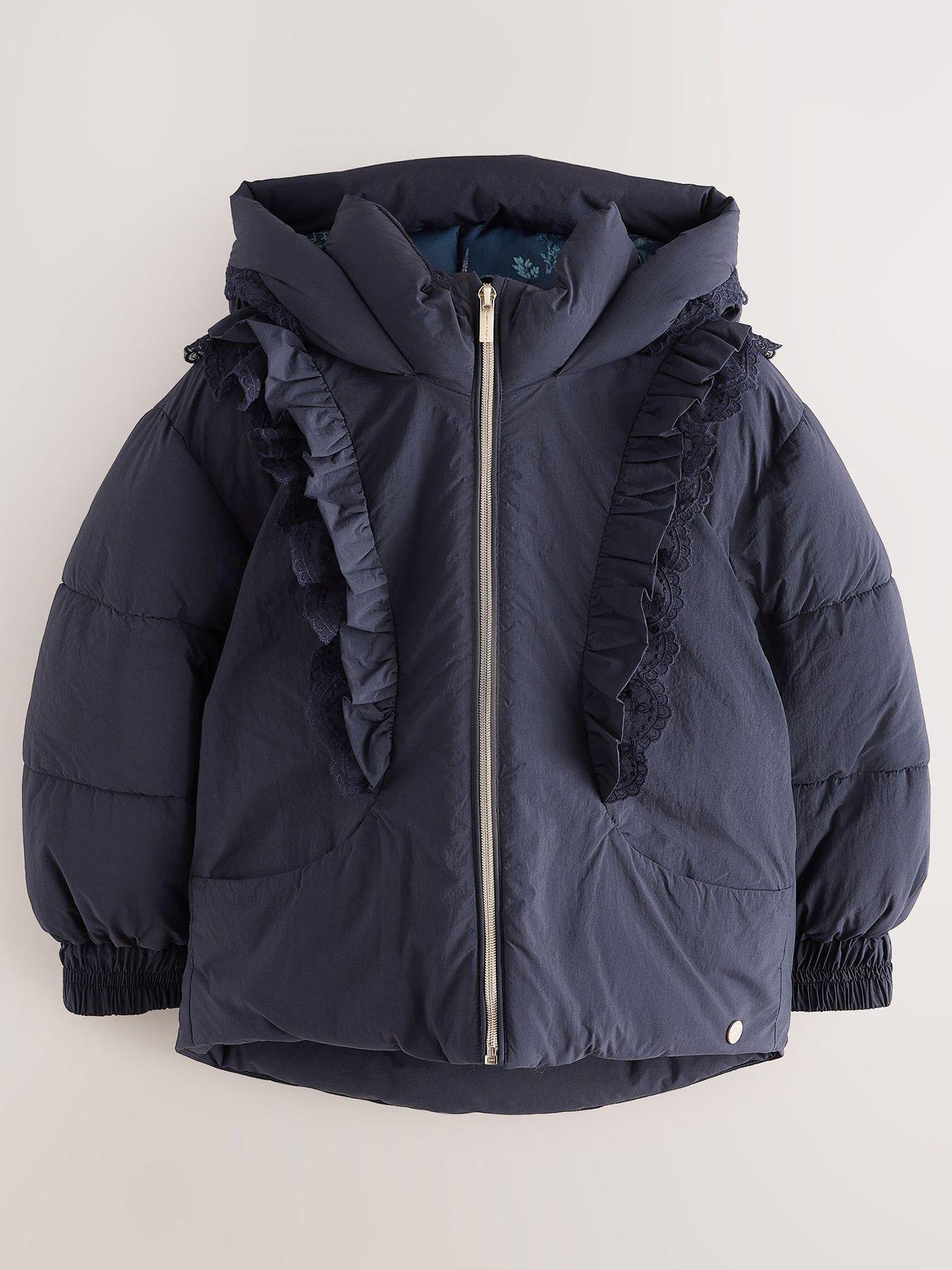 Laura Ashley Lat Navy Padded Coat - Blue