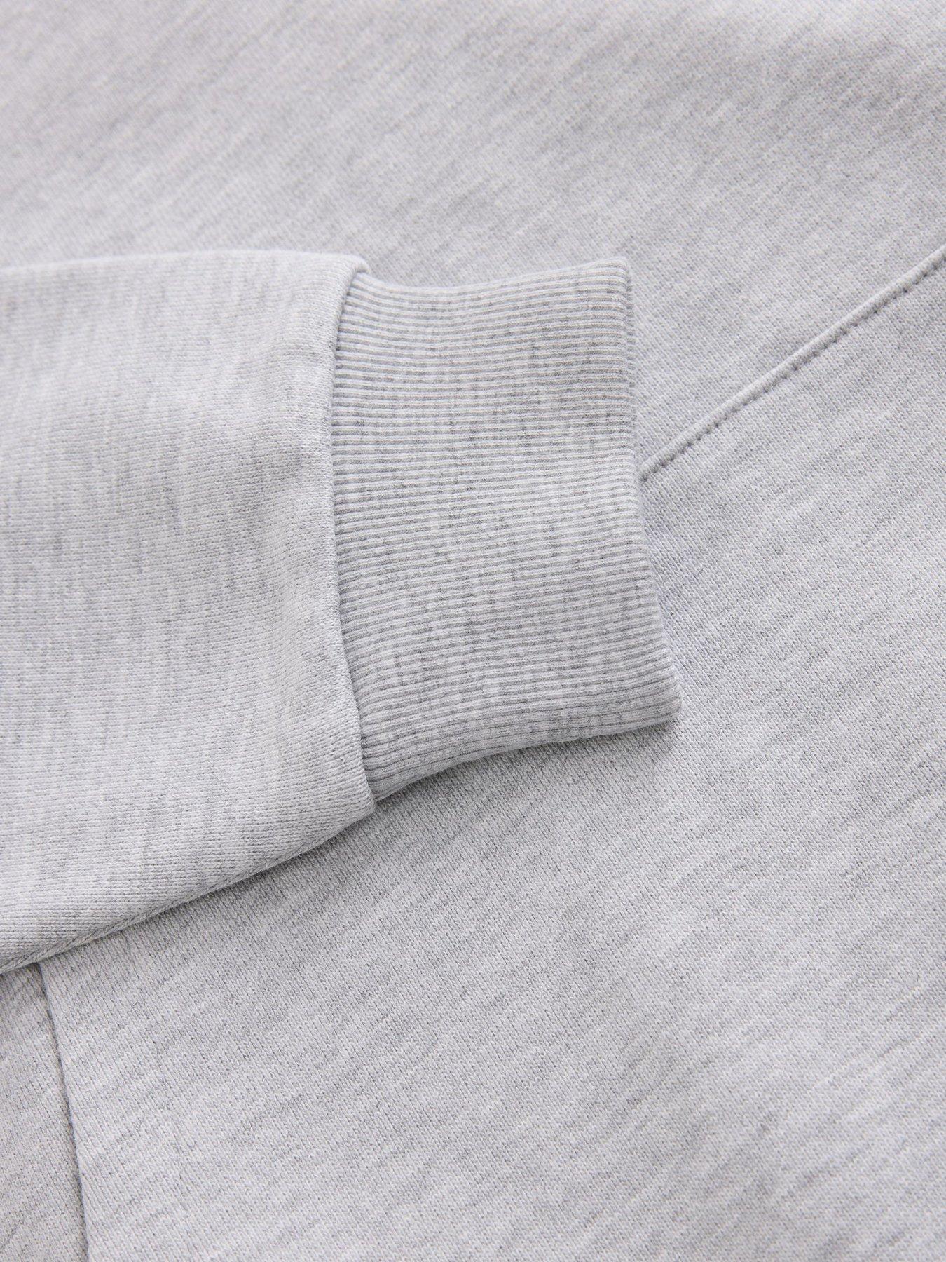 Image 4 of 4 of smALLSAINTS Hooded Sweatshirt with Logo Back Print Detail - Grey