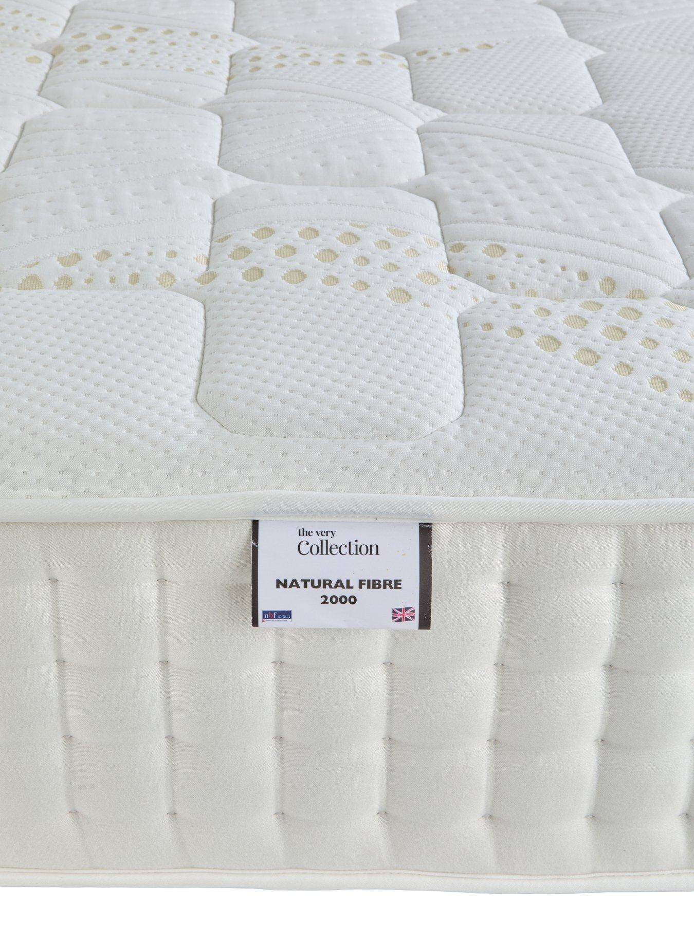 Image 7 of 7 of The Very Collection Sheridan Divan Base with 2 Drawers + Headboard + &nbsp;Natural Fibre Pocket 2000 Mattress - Cream