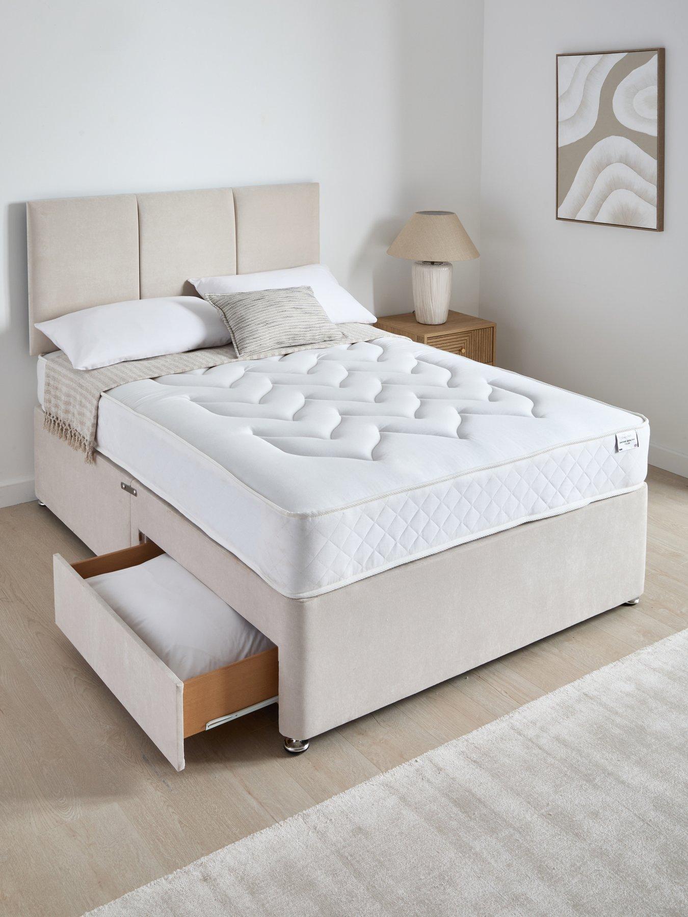 The Very Collection Sheridan Double Divan & Hb With 2 Drawers & Ortho Quilted 12.5g Spring Mattress