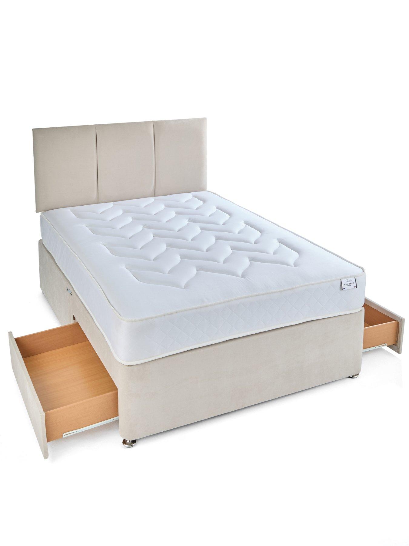 Image 4 of 7 of The Very Collection Sheridan Divan Base with 2 Drawers + Headboard + &nbsp;Ortho Quilted 12.5g Spring Mattress