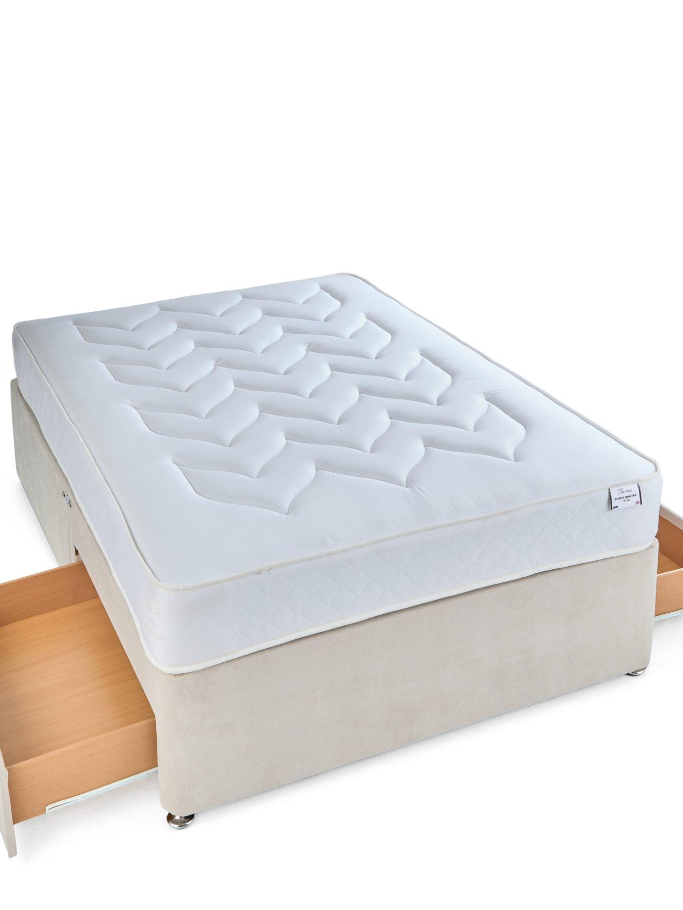 Image 5 of 7 of The Very Collection Sheridan Divan Base with 2 Drawers + Headboard + &nbsp;Ortho Quilted 12.5g Spring Mattress