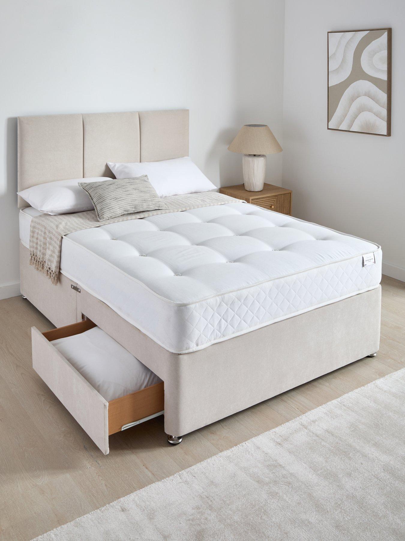 The Very Collection Sheridan Double Divan & Hb With 2 Drawers & Tufted Quilted 12.5g Spring Mattress