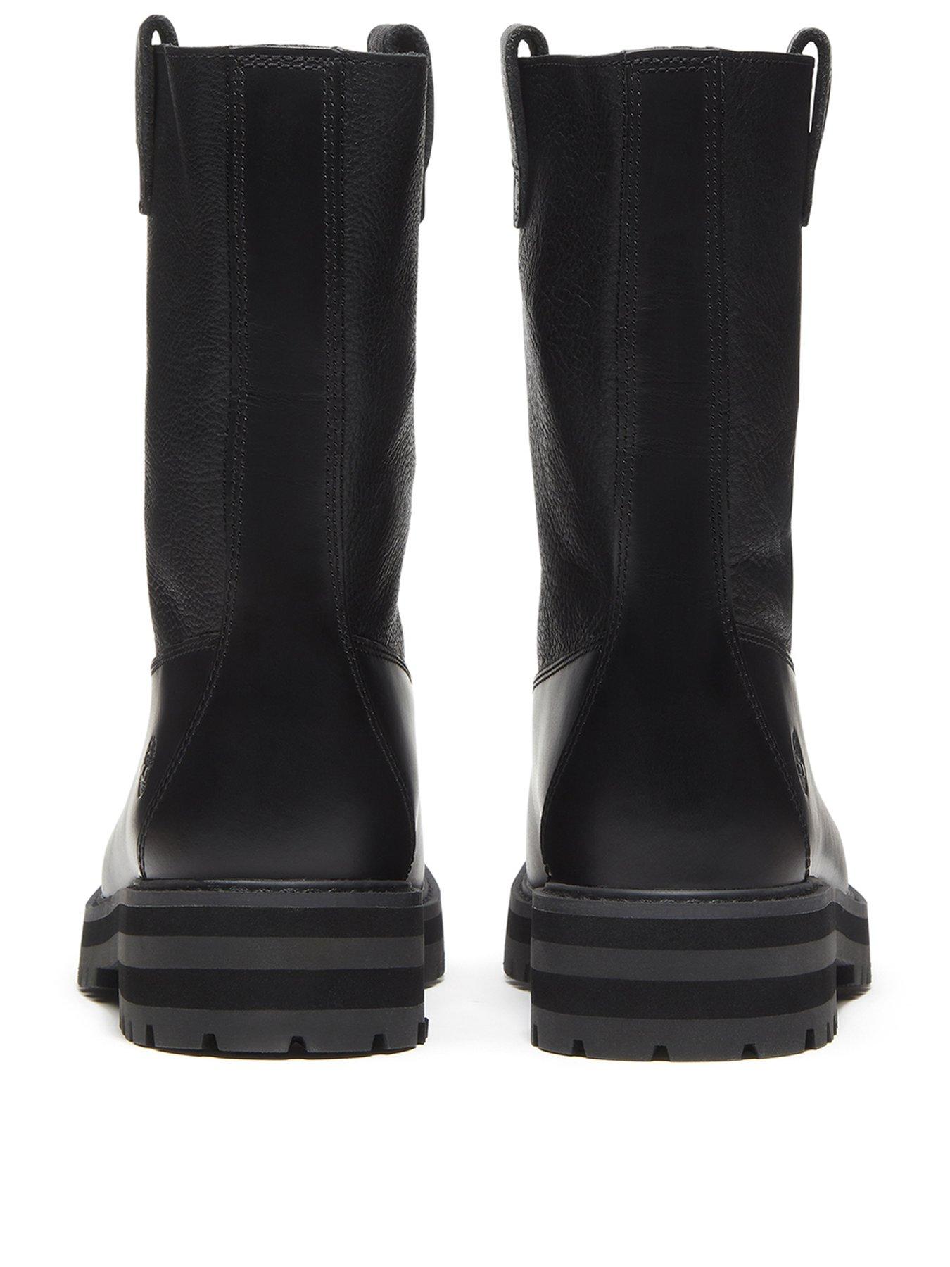 Image 3 of 7 of Timberland Britton Drive Pull-On Leather Boots - Black