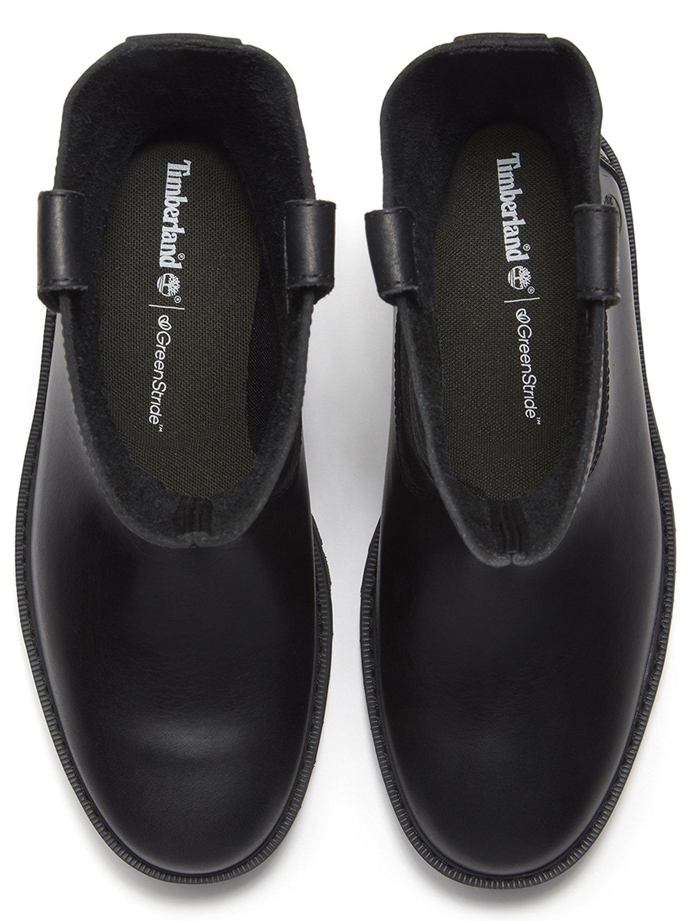 Image 4 of 7 of Timberland Britton Drive Pull-On Leather Boots - Black