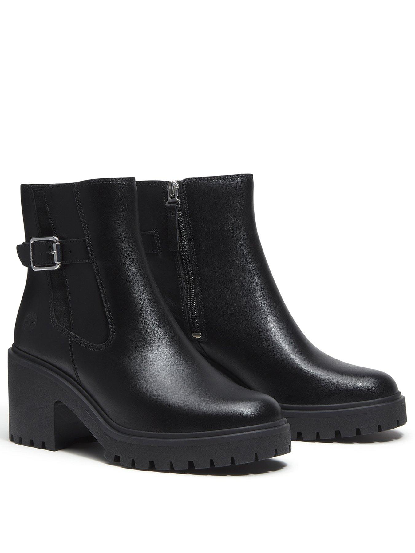 Image 2 of 7 of Timberland Stone Heights Mid Chelsea Boot Black Full Grain