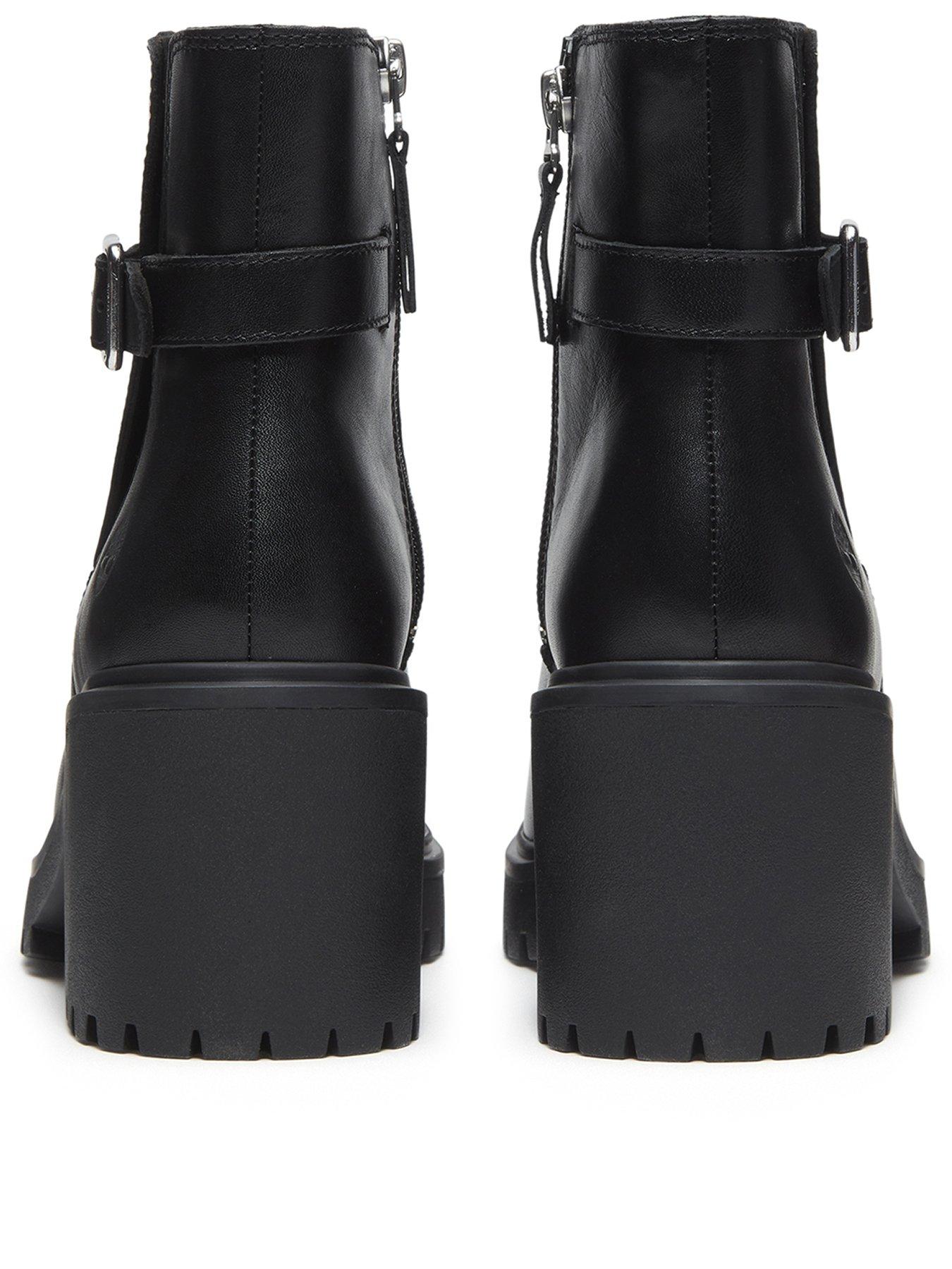 Image 3 of 7 of Timberland Stone Heights Mid Chelsea Boot Black Full Grain