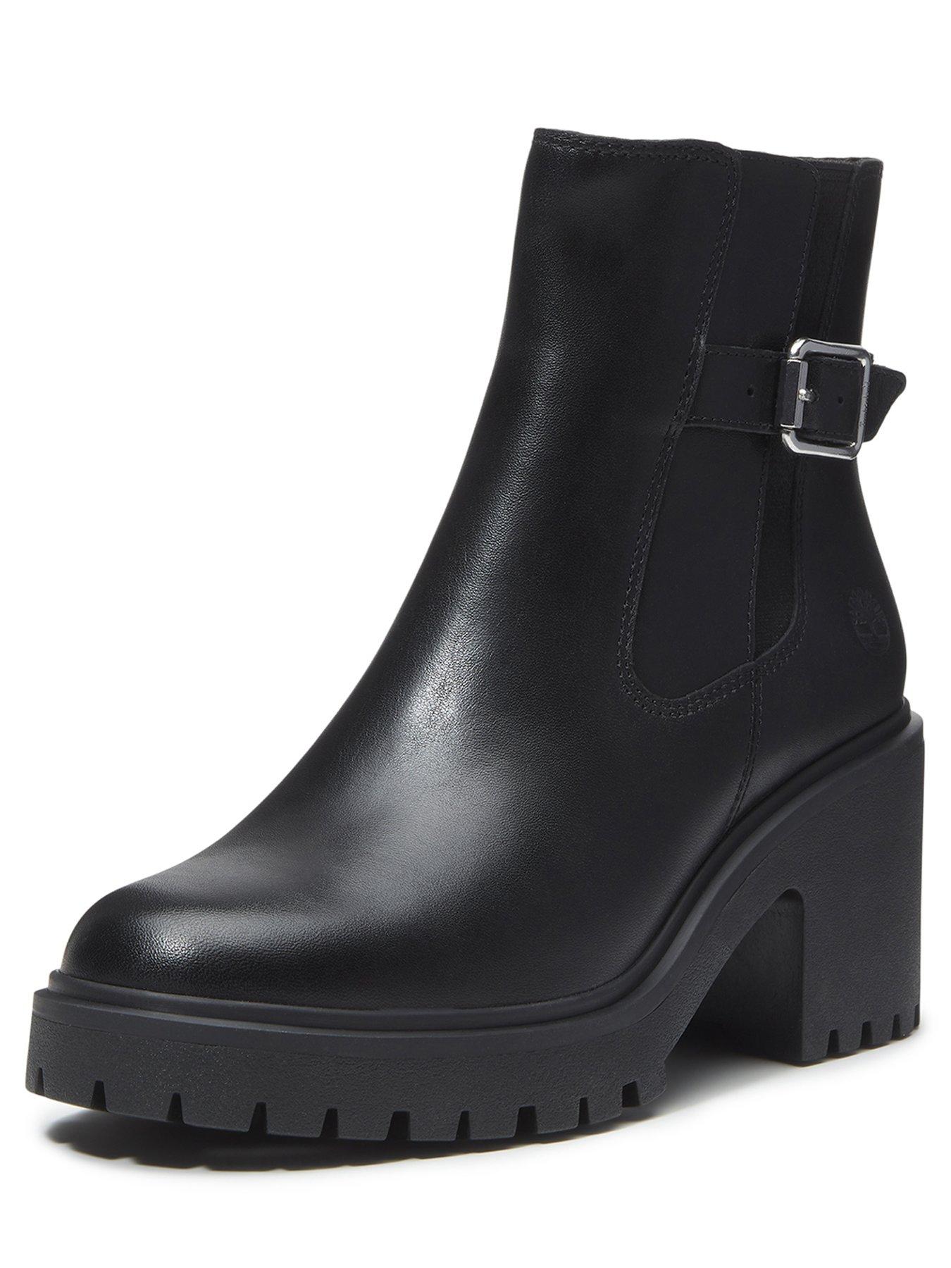 Image 7 of 7 of Timberland Stone Heights Mid Chelsea Boot Black Full Grain