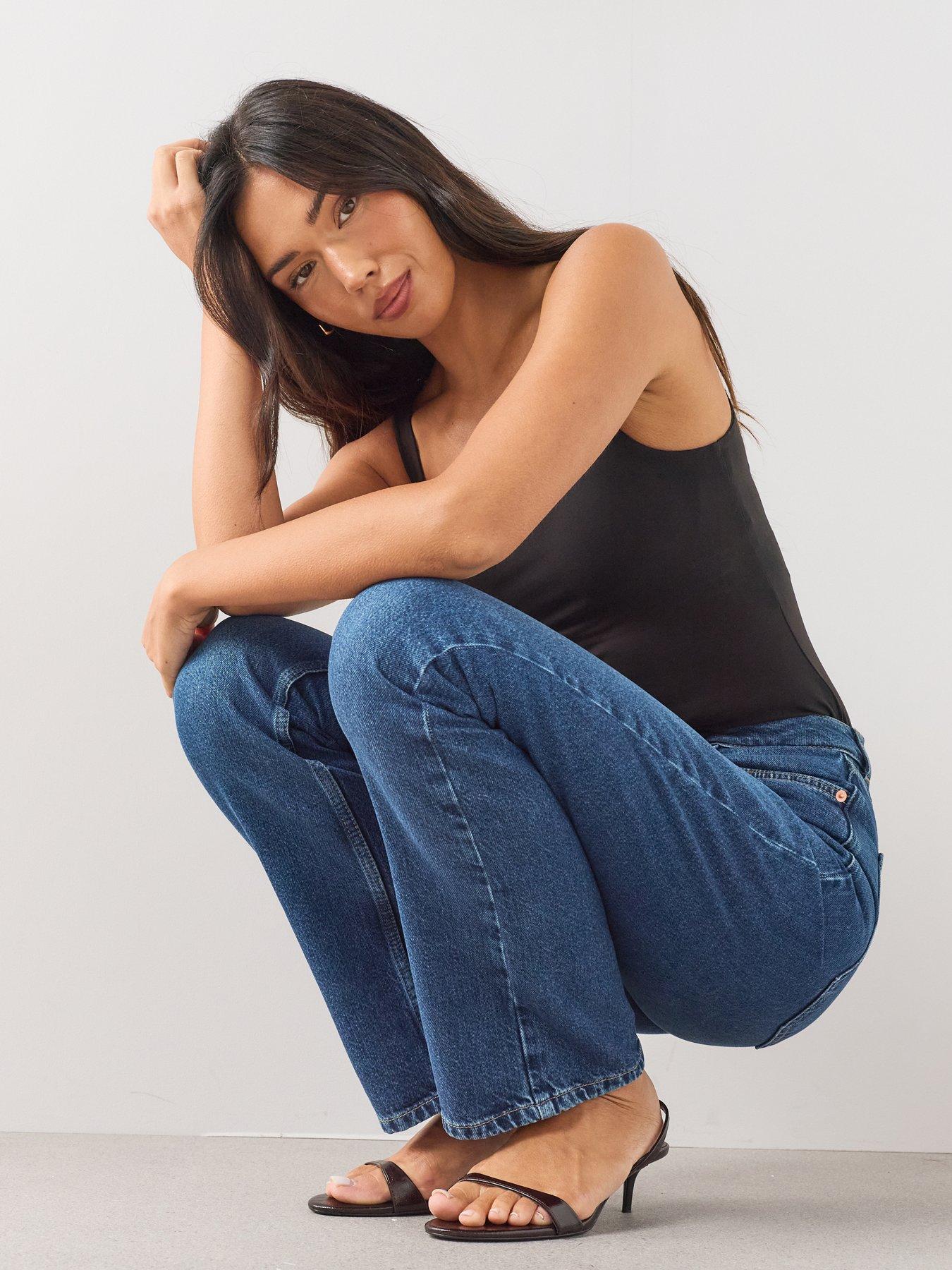 The Very Collection Co-ord Column Jeans - Mid Wash