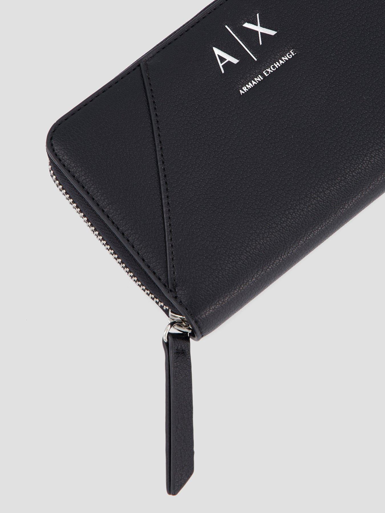 Image 3 of 4 of Armani Exchange Isabel Zip Around Wallet - Black