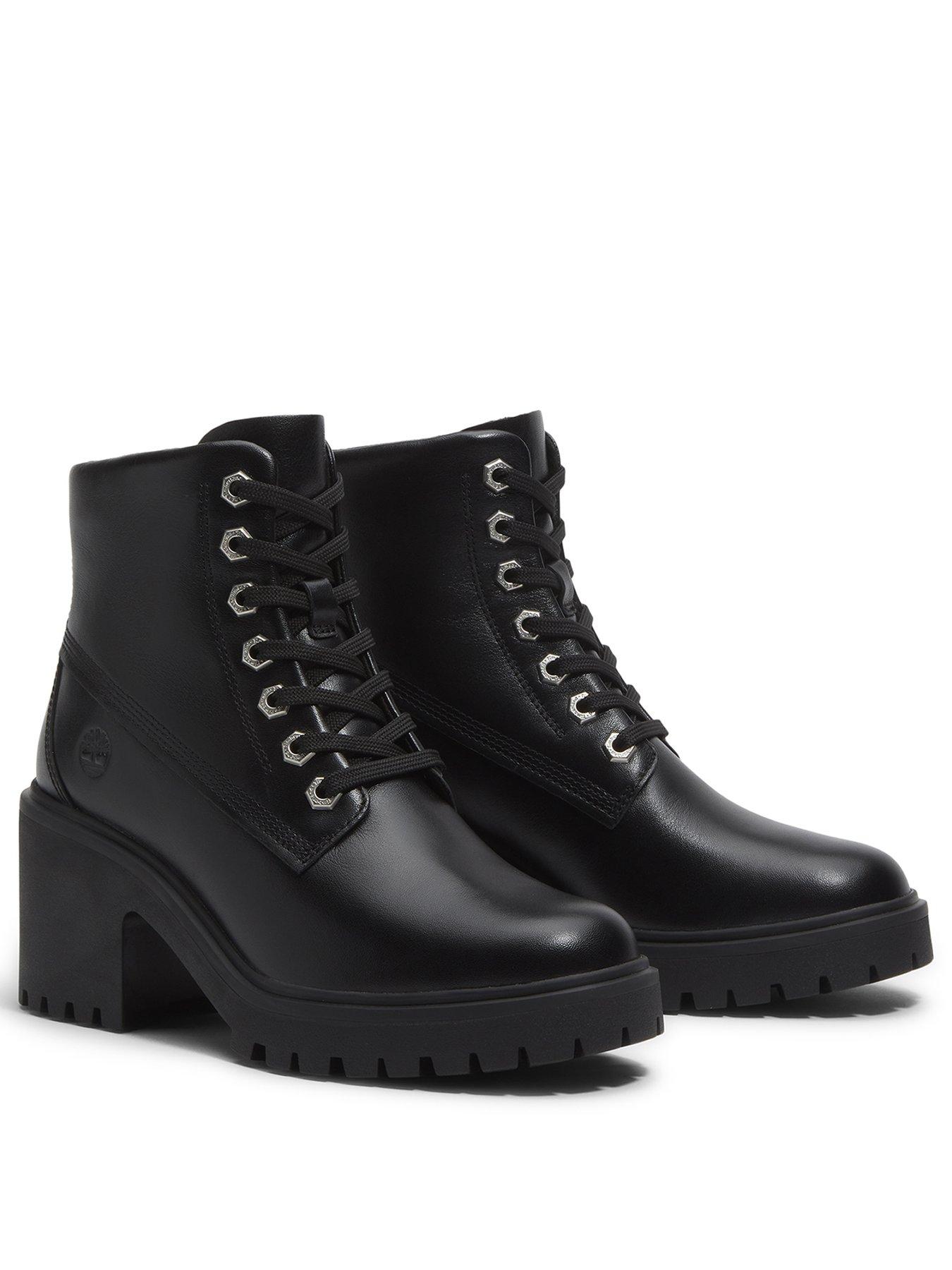 Image 2 of 7 of Timberland Stone Heights Mid Lace Up Boots - Black