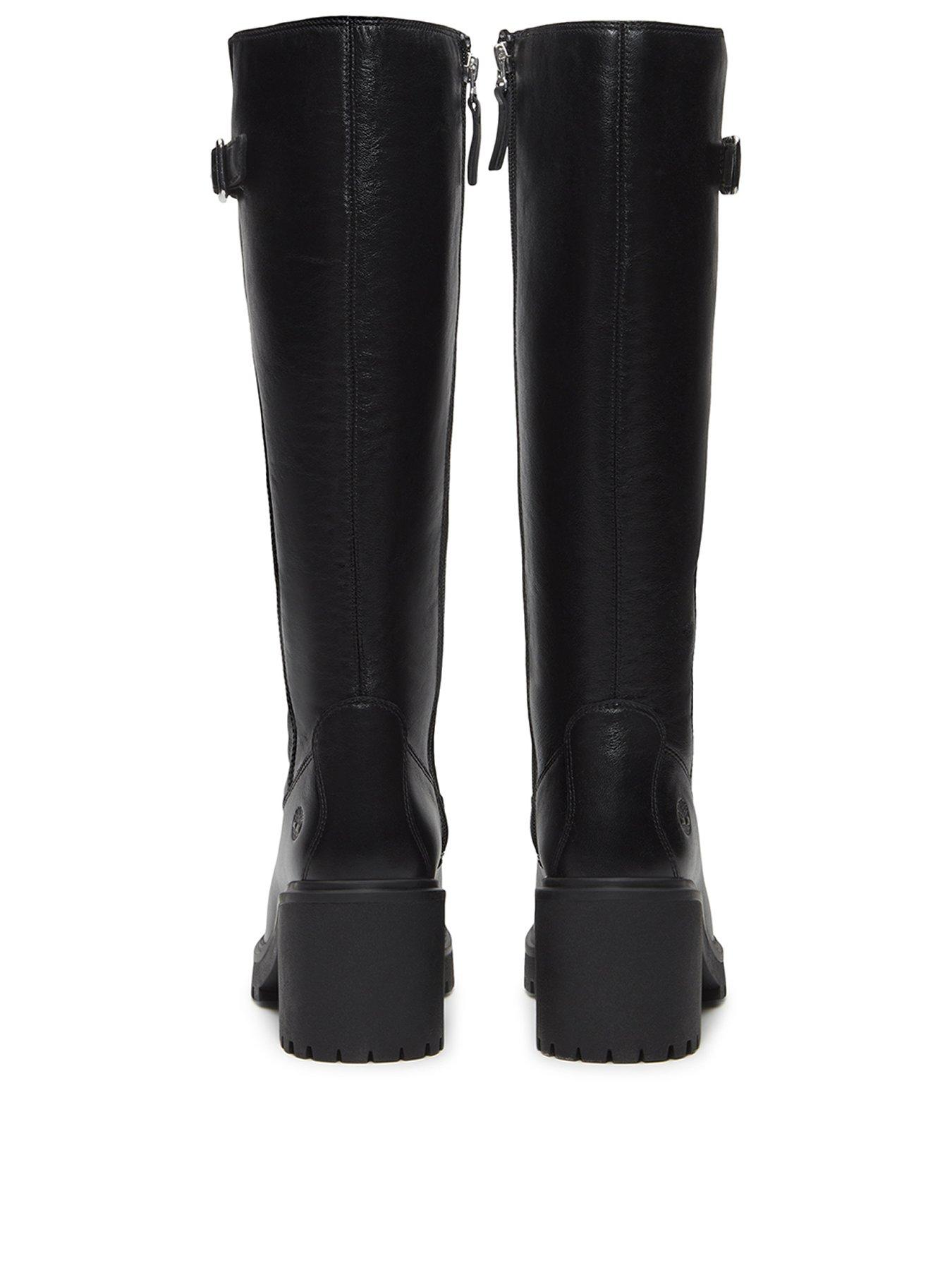 Image 3 of 7 of Timberland Stone Heights Tall Zip Up Boots - Black