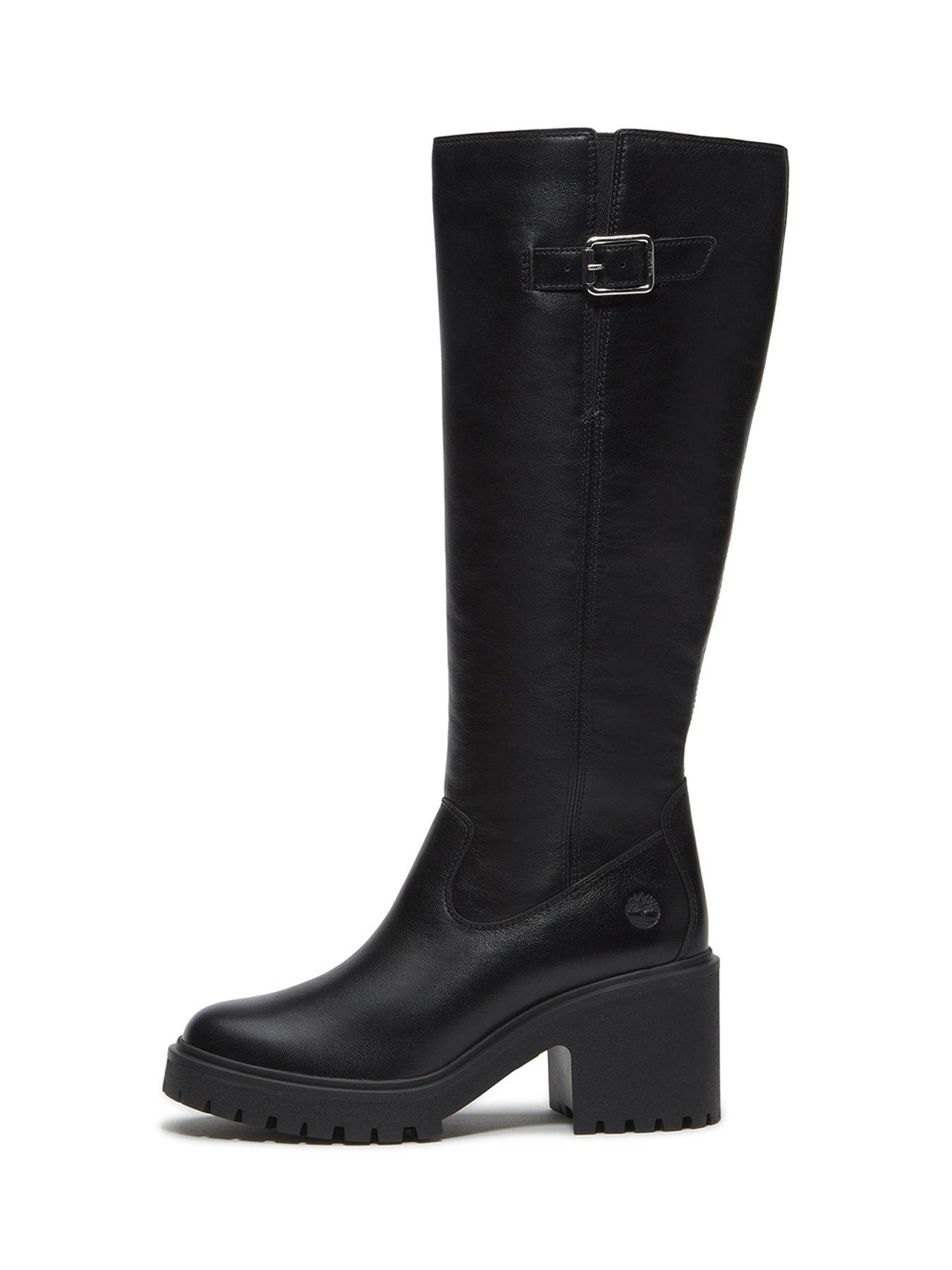 Image 6 of 7 of Timberland Stone Heights Tall Zip Up Boots - Black