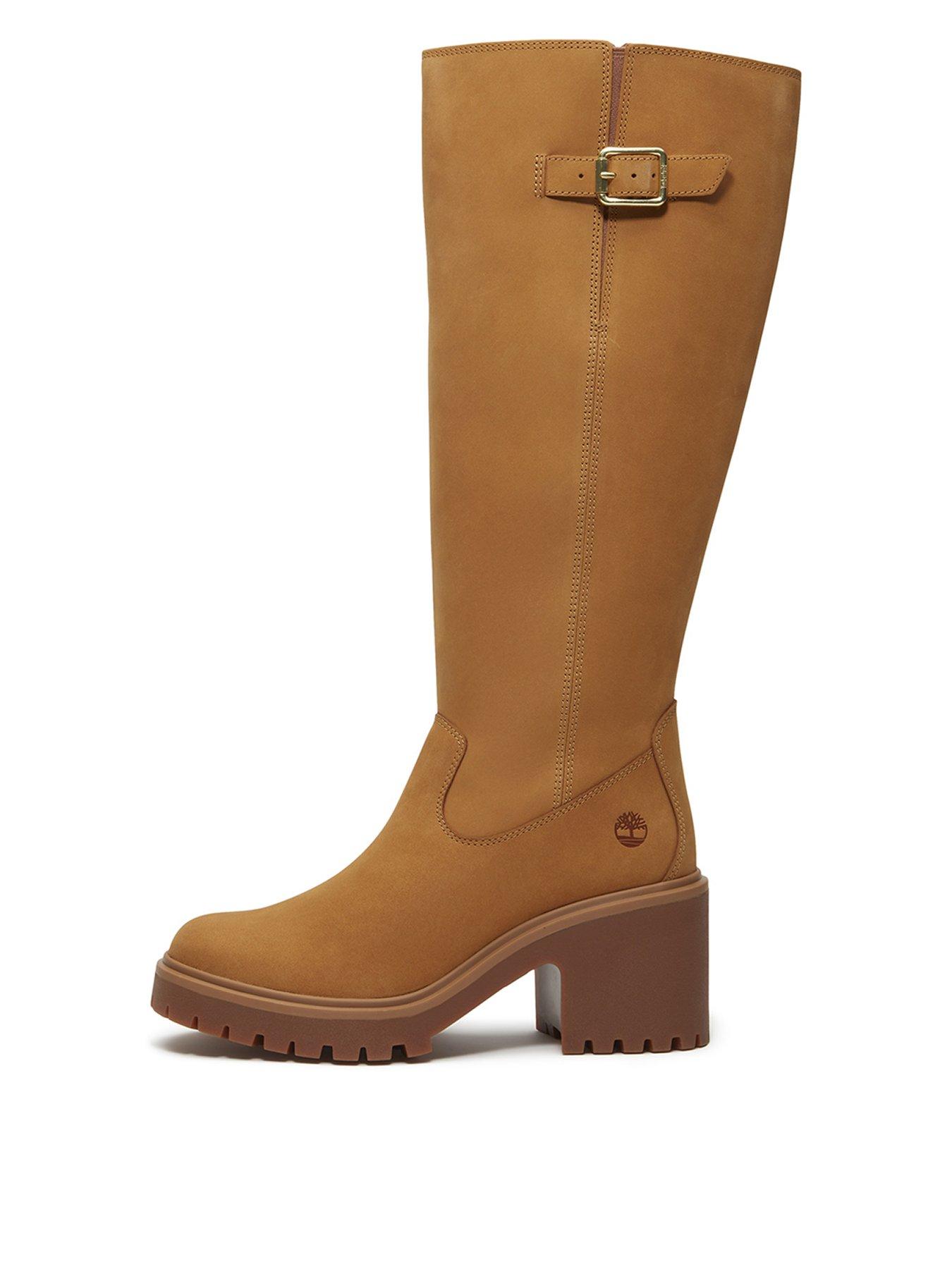 Timberland Stone Heights Tall Zip Up Boots - Yellow