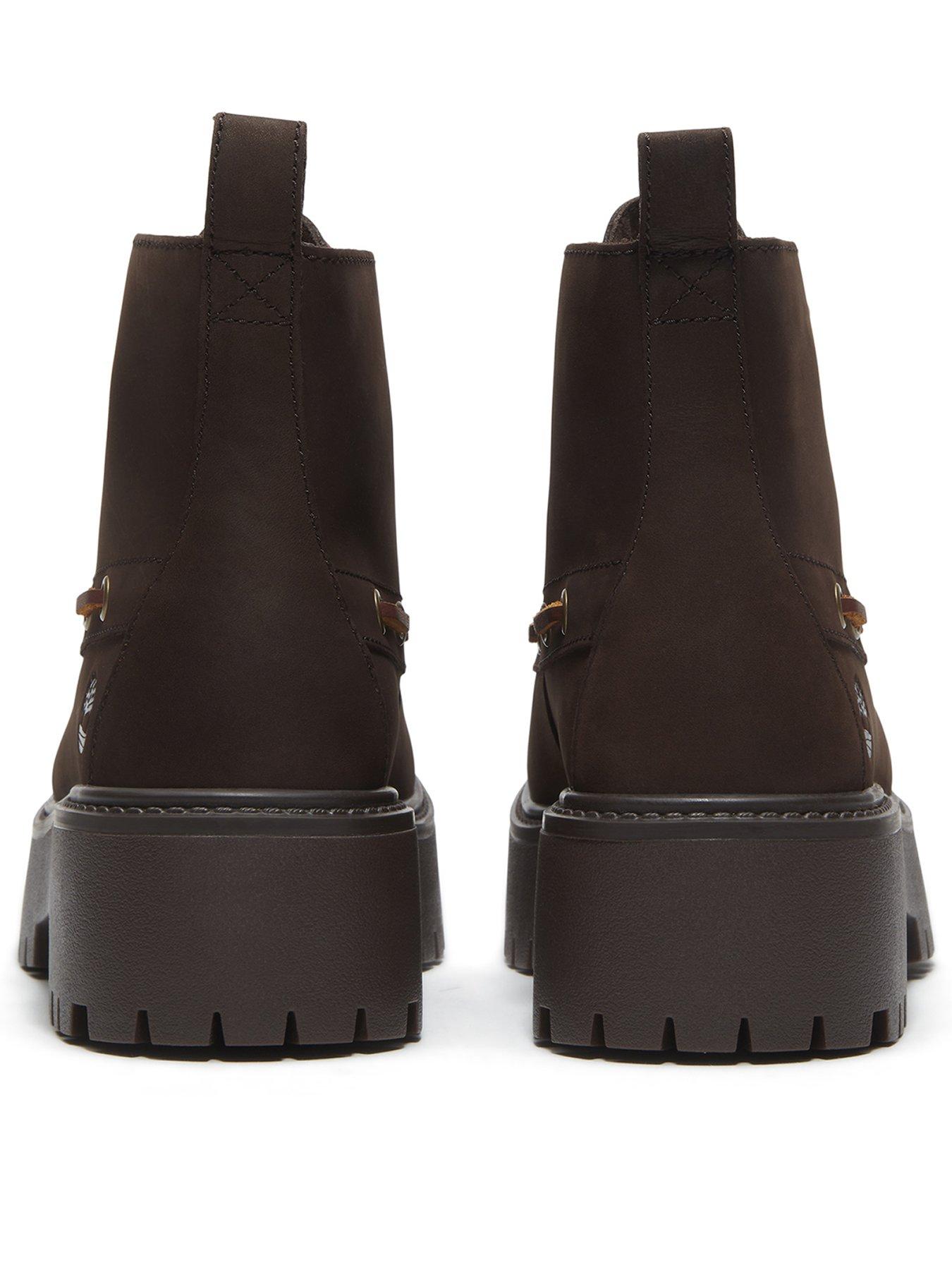 Image 3 of 7 of Timberland Womens Stone Street Lace Up Chunky Lug Sole Boots - Brown