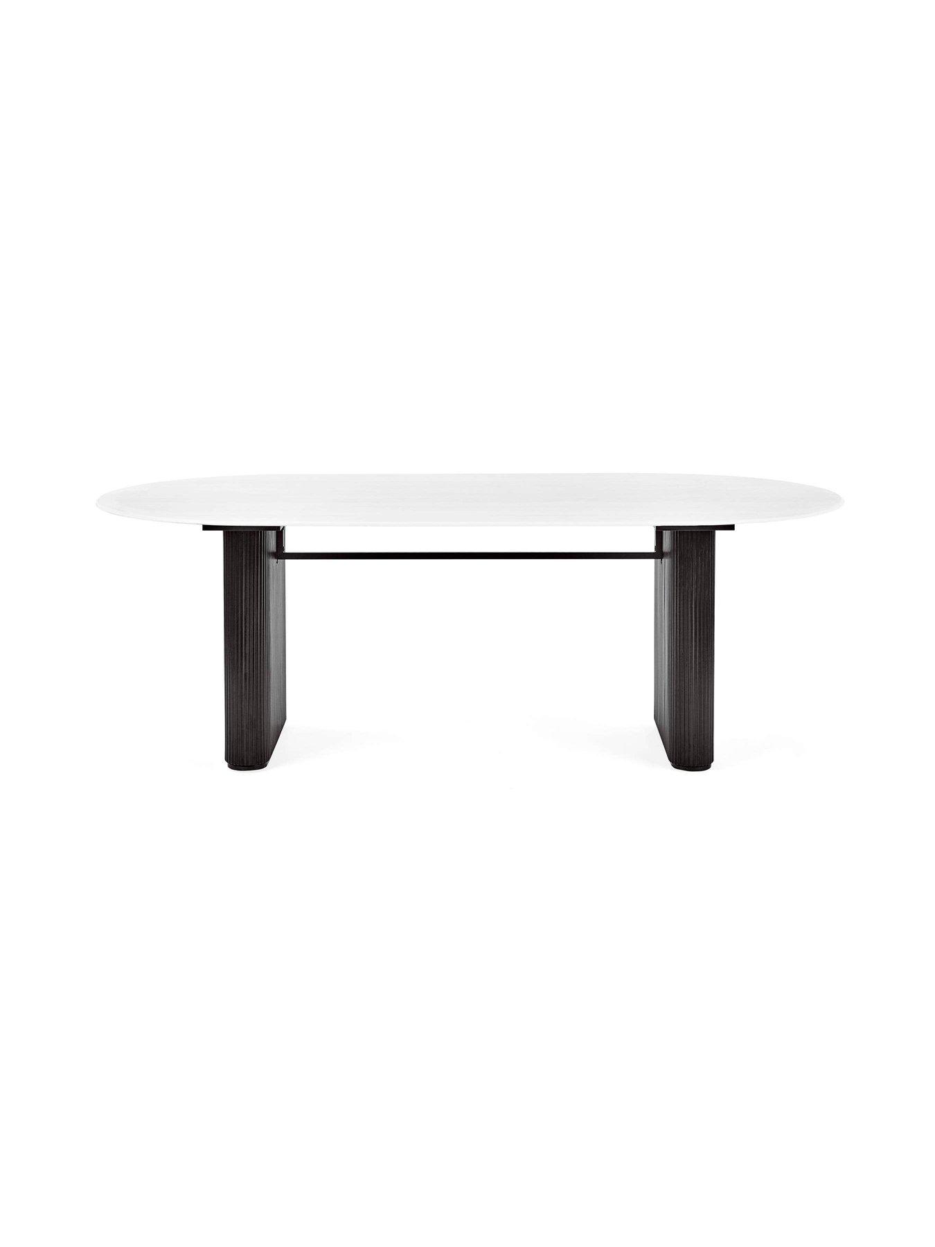 Image 3 of 7 of Julian Bowen Bolivia Oval Dining Table