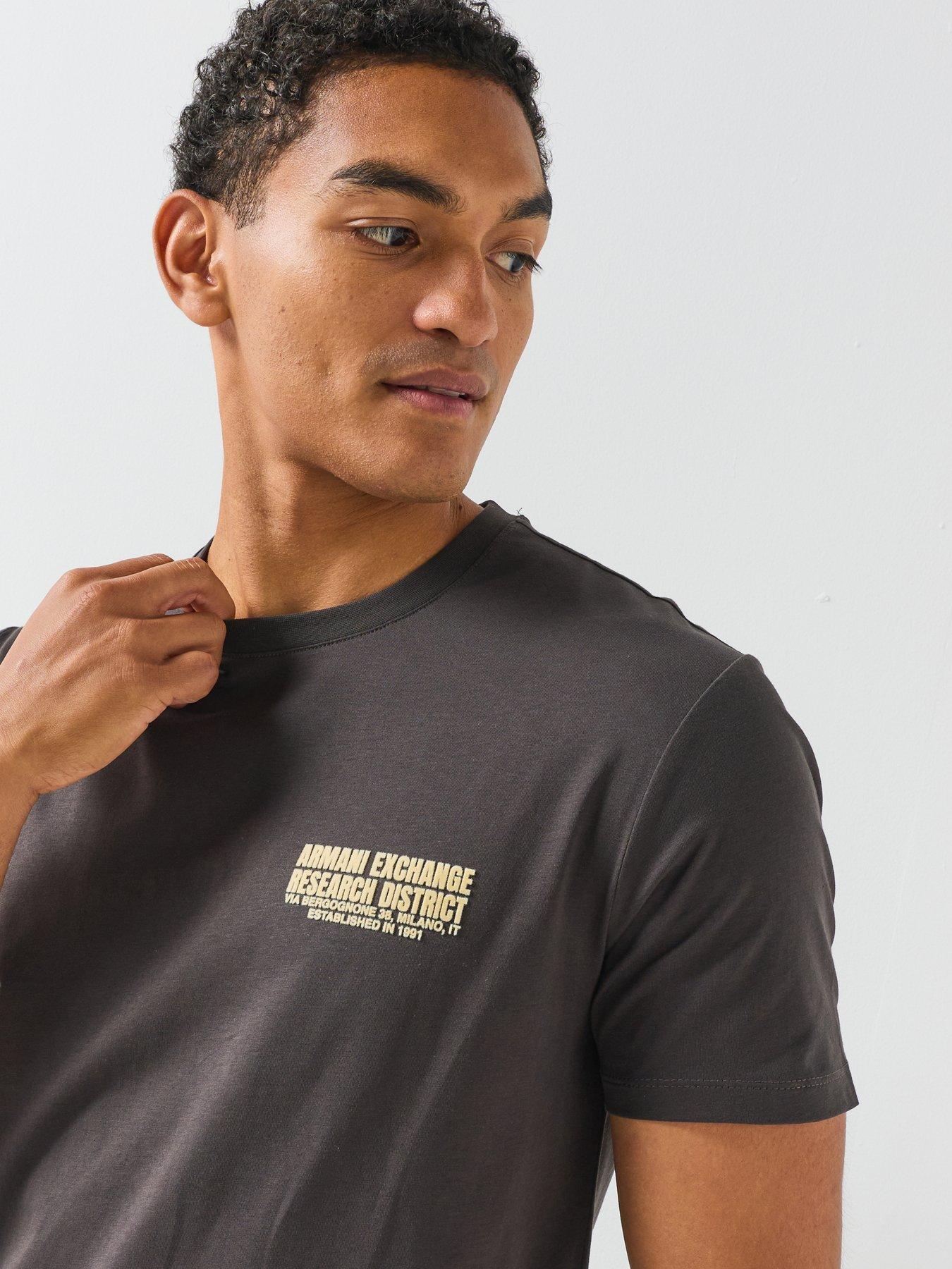 Image 5 of 6 of Armani Exchange Large Back Logo T-Shirt - Black
