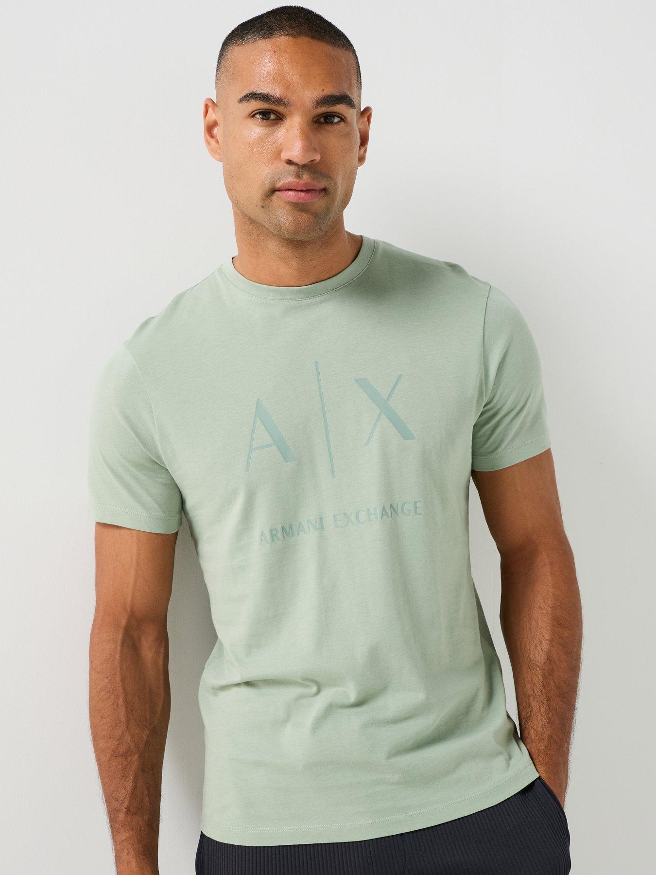 Armani Exchange Slim Fit Ax Chest Logo T-Shirt - Green