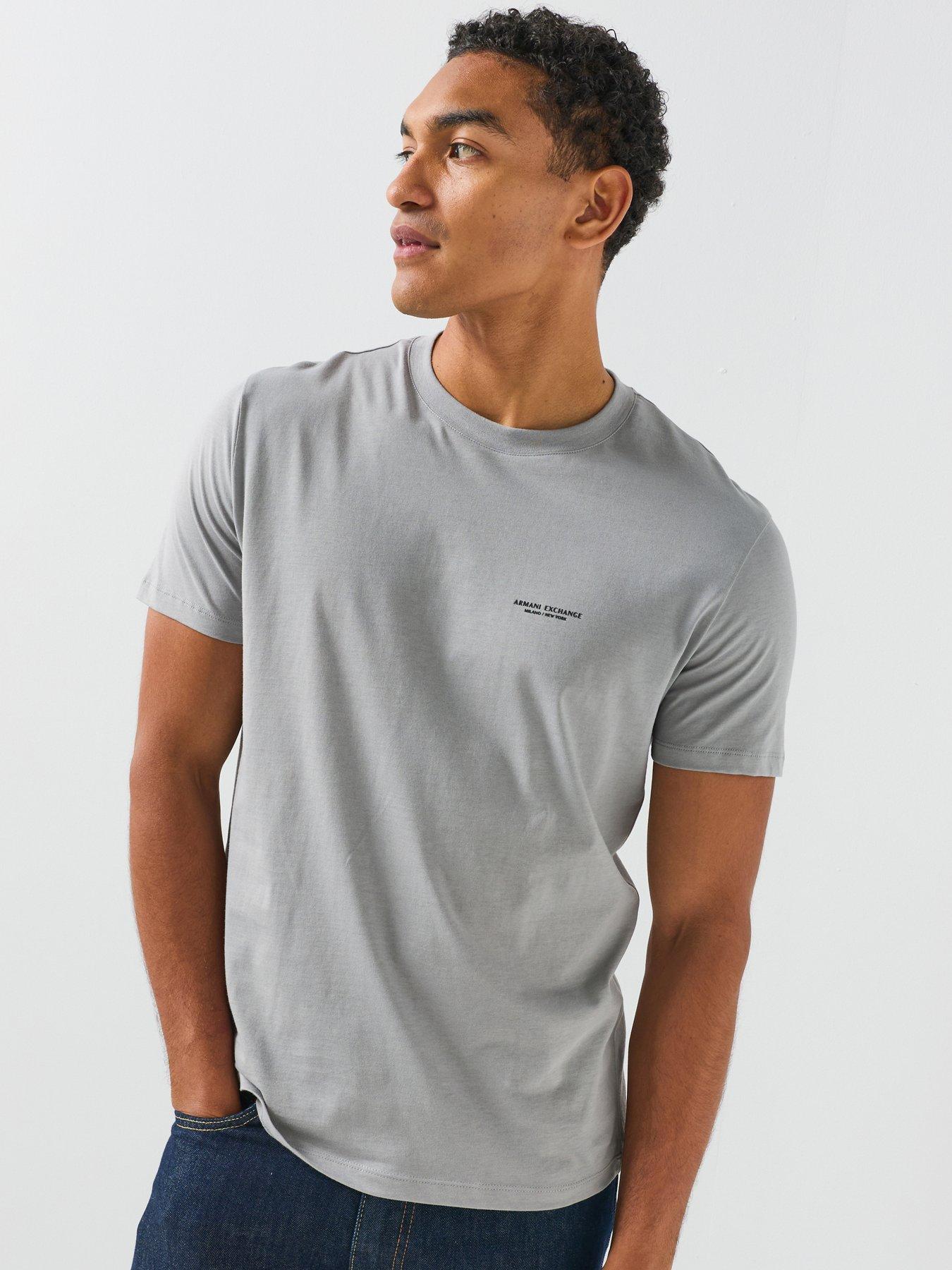 Armani Exchange Garage Back Graphic T-Shirt - Grey