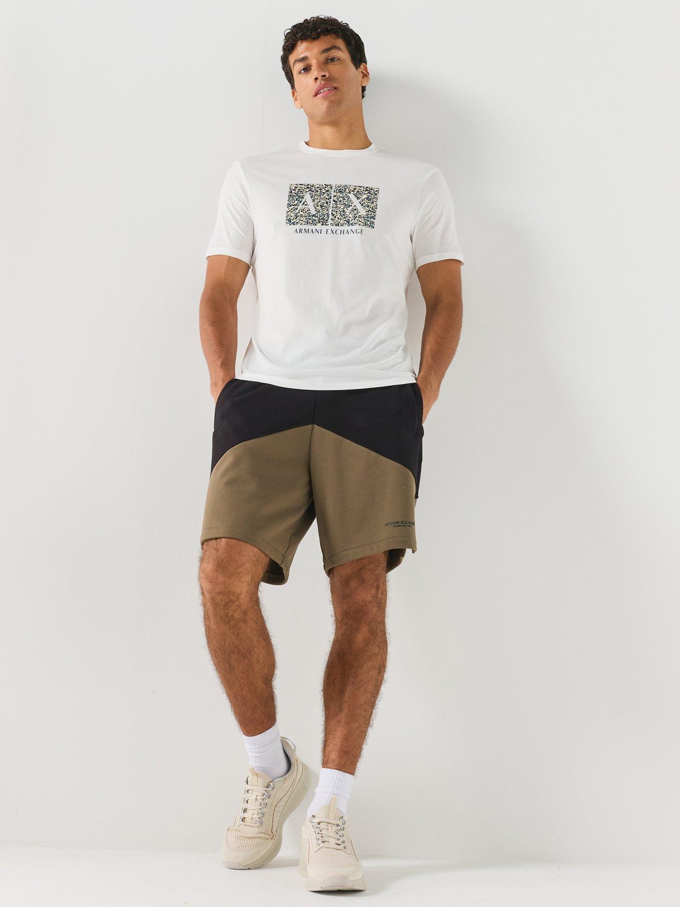 Armani Exchange Armani Exchange Large Box Logo T-shirt - Off White