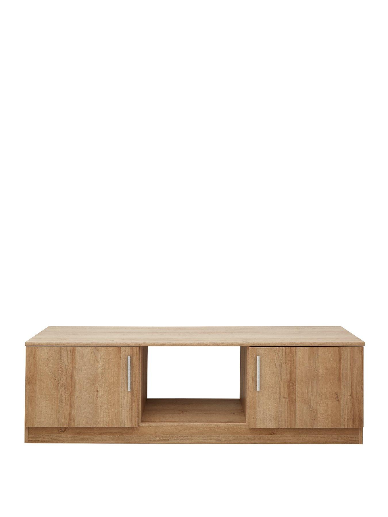 Image 2 of 7 of The Very Collection Panama 3 Piece Package - Side Table, Coffee Table and&nbsp;TV Unit - Dark Oak - FSC&reg; Certified