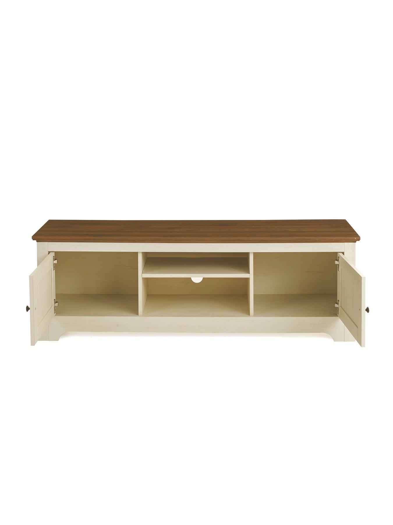 Image 5 of 7 of The Very Collection New Devon 3 Piece&nbsp;Package - Lamp Table, Coffee Table, TV&nbsp;Unit - Ivory/Walnut