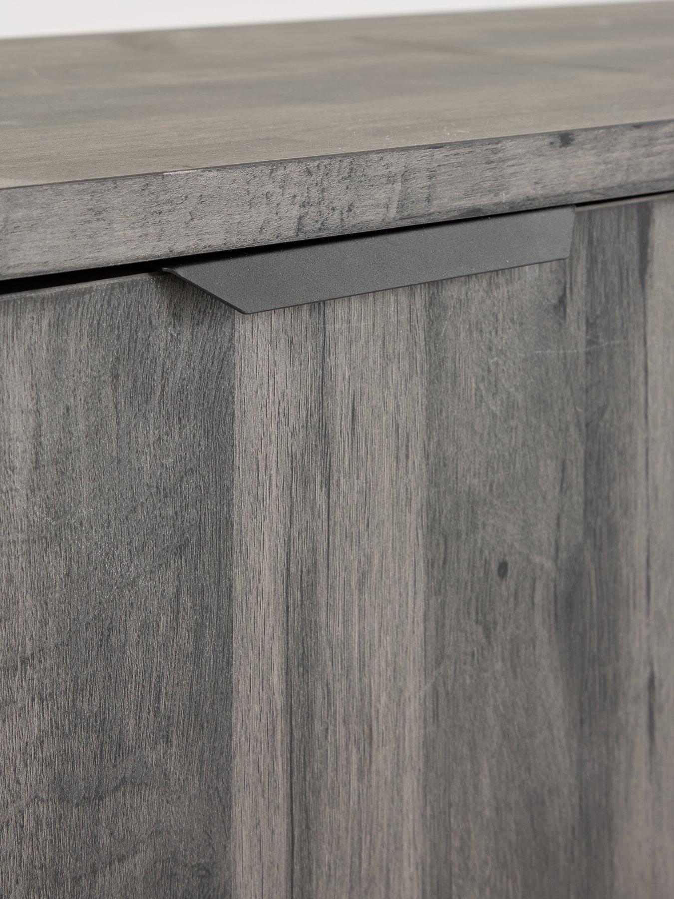 Image 6 of 7 of The Very Collection Harlem 3 Piece Package - End Table, Coffee Table and TV Unit - Black&nbsp;Oak - FSC&reg; Certified
