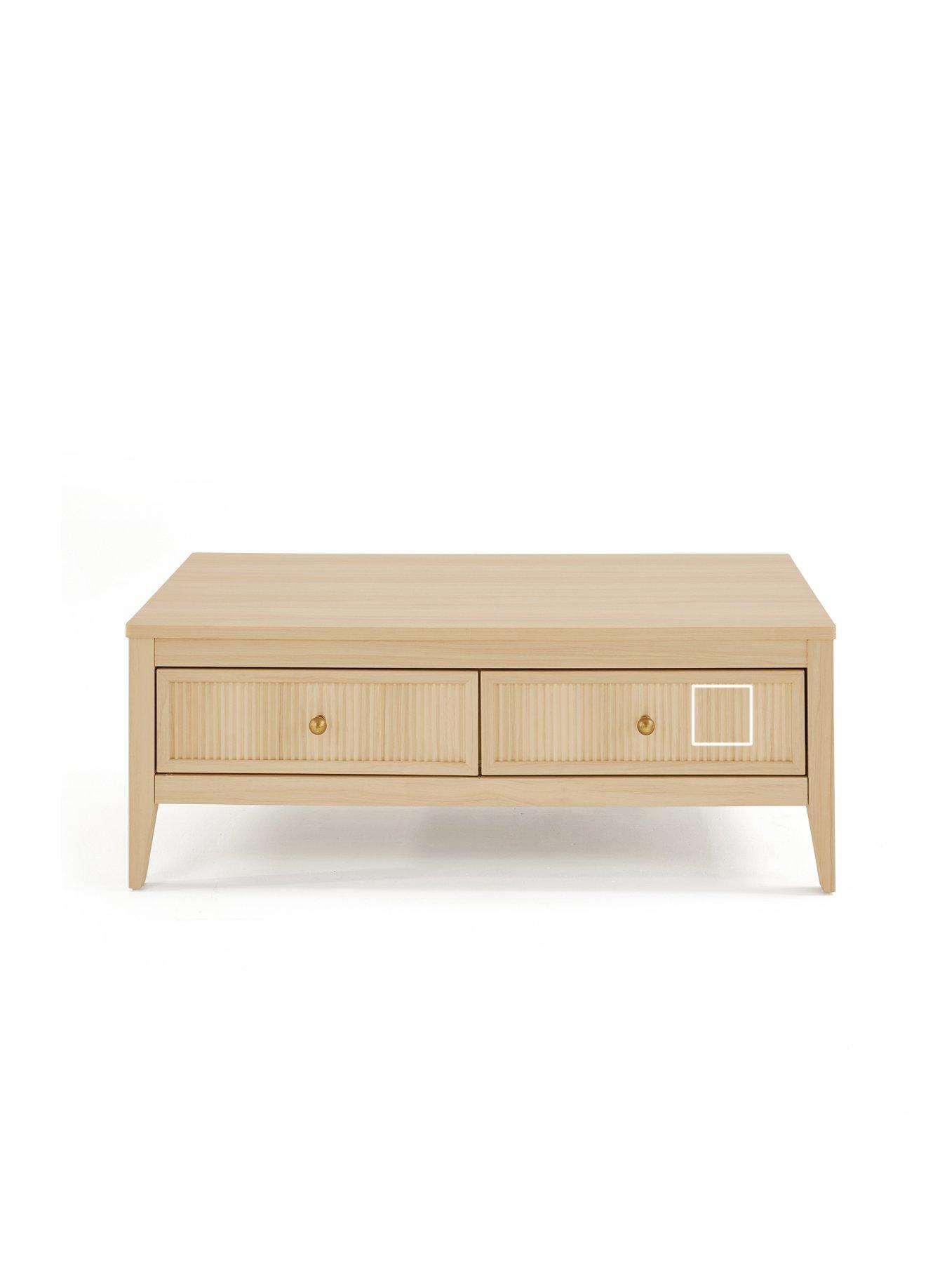 Image 3 of 7 of Michelle Keegan Home Lindley 3 Piece&nbsp;Package - Side Table, Coffee Table, TV Unit - Oak Effect - FSC&reg; Certified