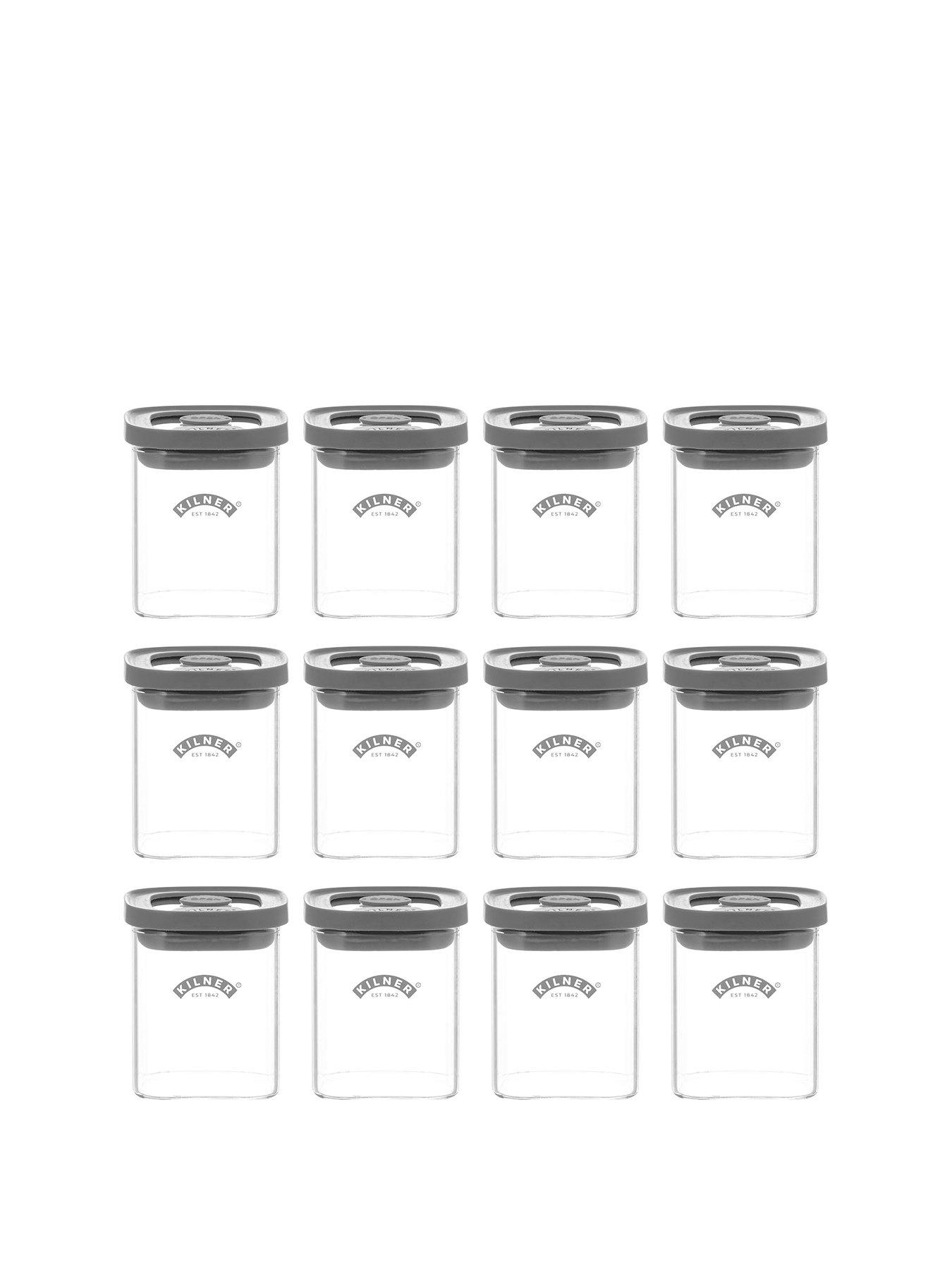 Image 2 of 7 of KILNER Fresh Storage 12pce Spice Jar Set 0.16 Litre