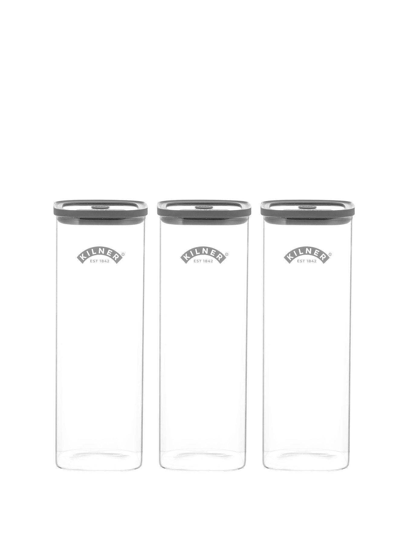 Image 2 of 5 of KILNER Fresh Storage Square Jar 2l Set Of 3