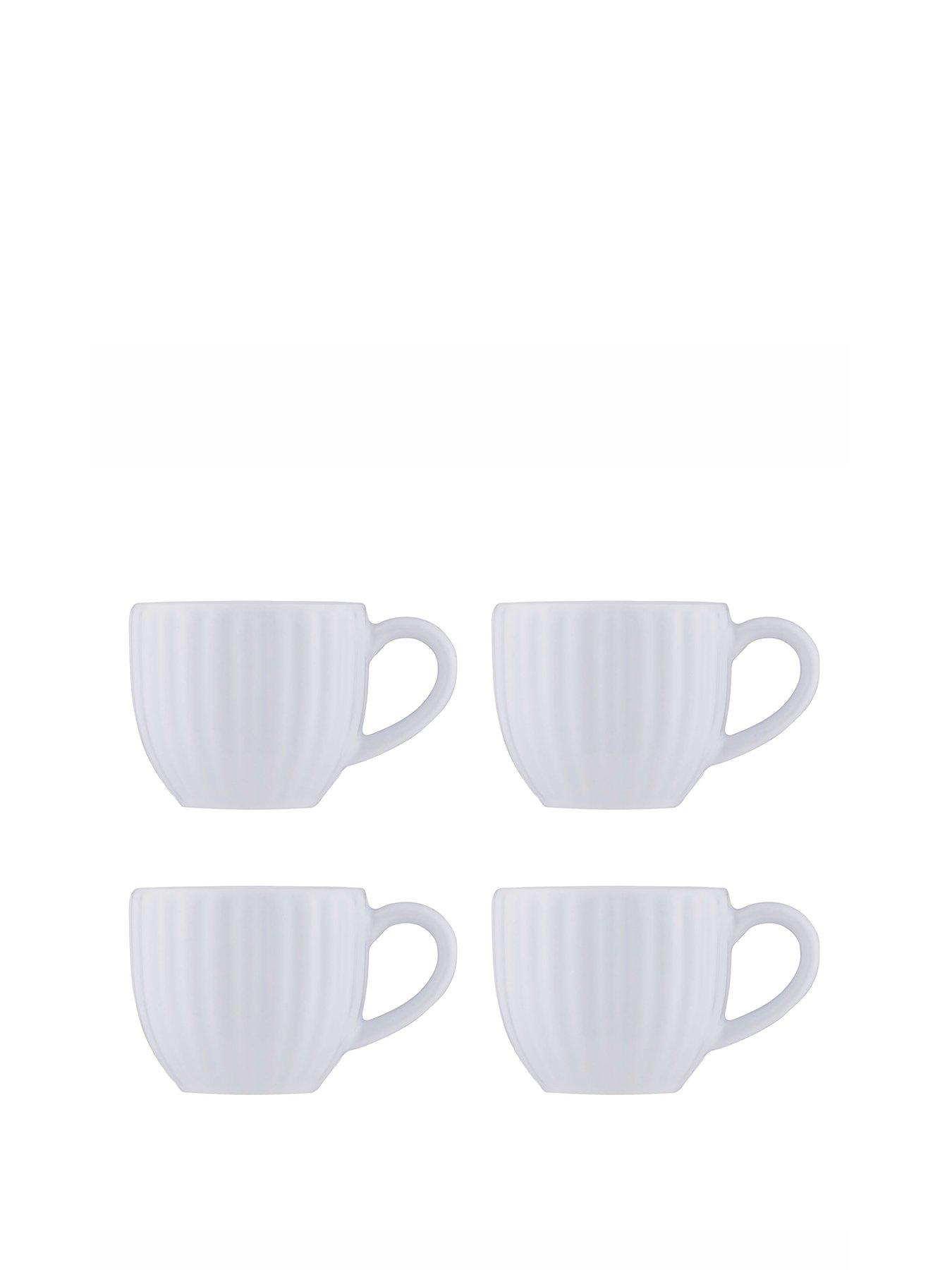 Image 2 of 6 of Price & Kensington Luxe Set Of 4 White Espresso Cups