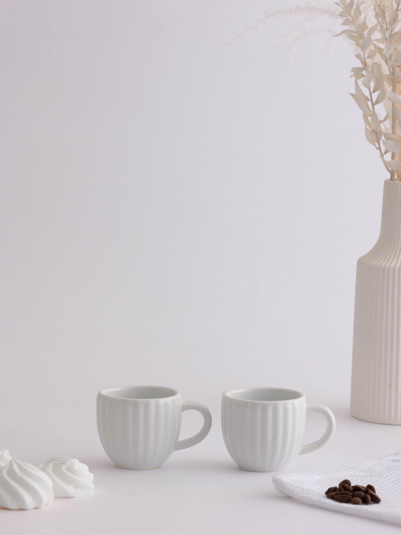 Image 3 of 6 of Price & Kensington Luxe Set Of 4 White Espresso Cups
