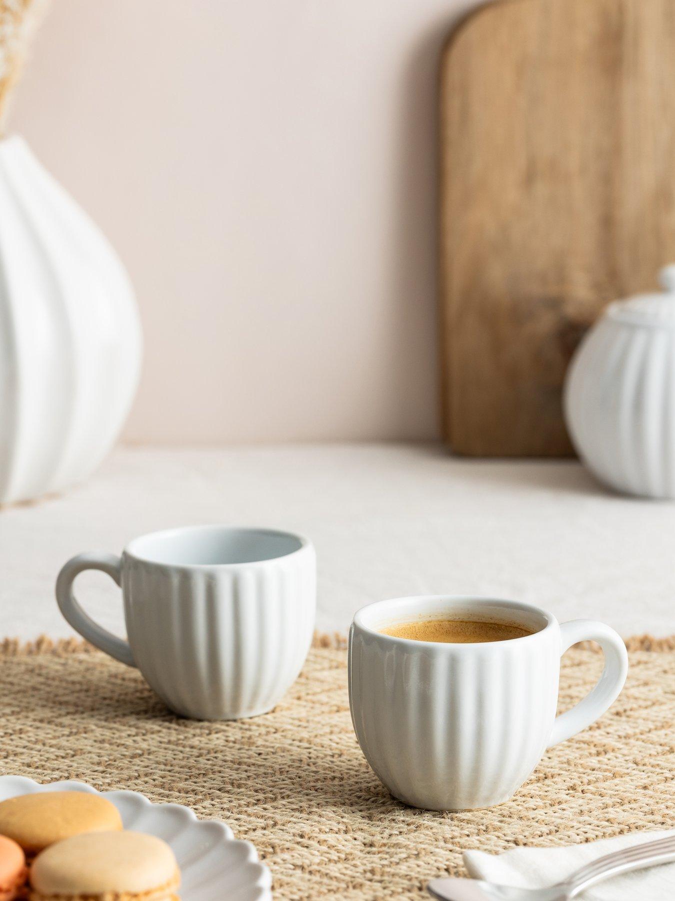 Image 5 of 6 of Price & Kensington Luxe Set Of 4 White Espresso Cups