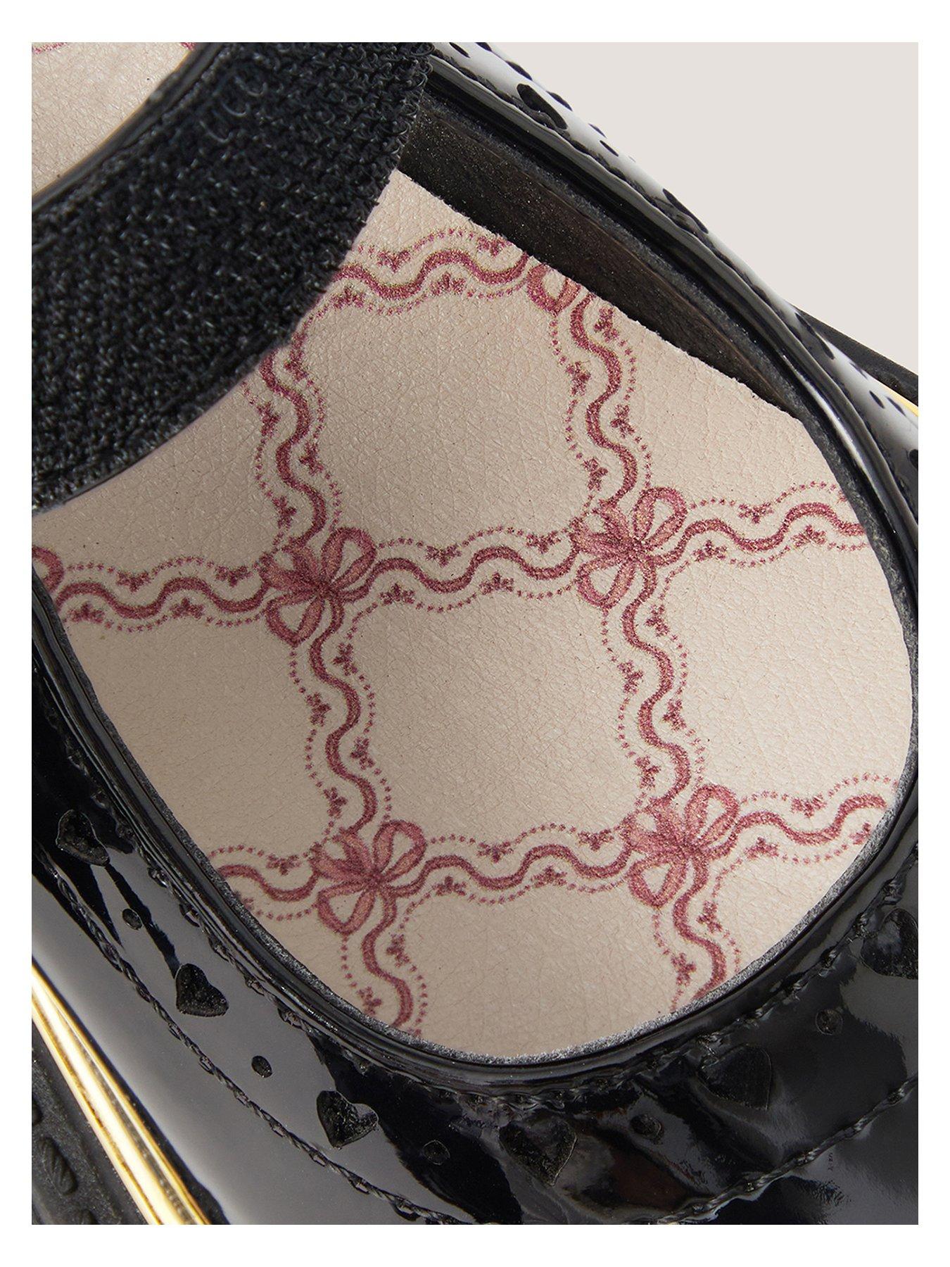 Image 4 of 4 of Monsoon Girls Brogue Mary Jane Bow Shoes - Black