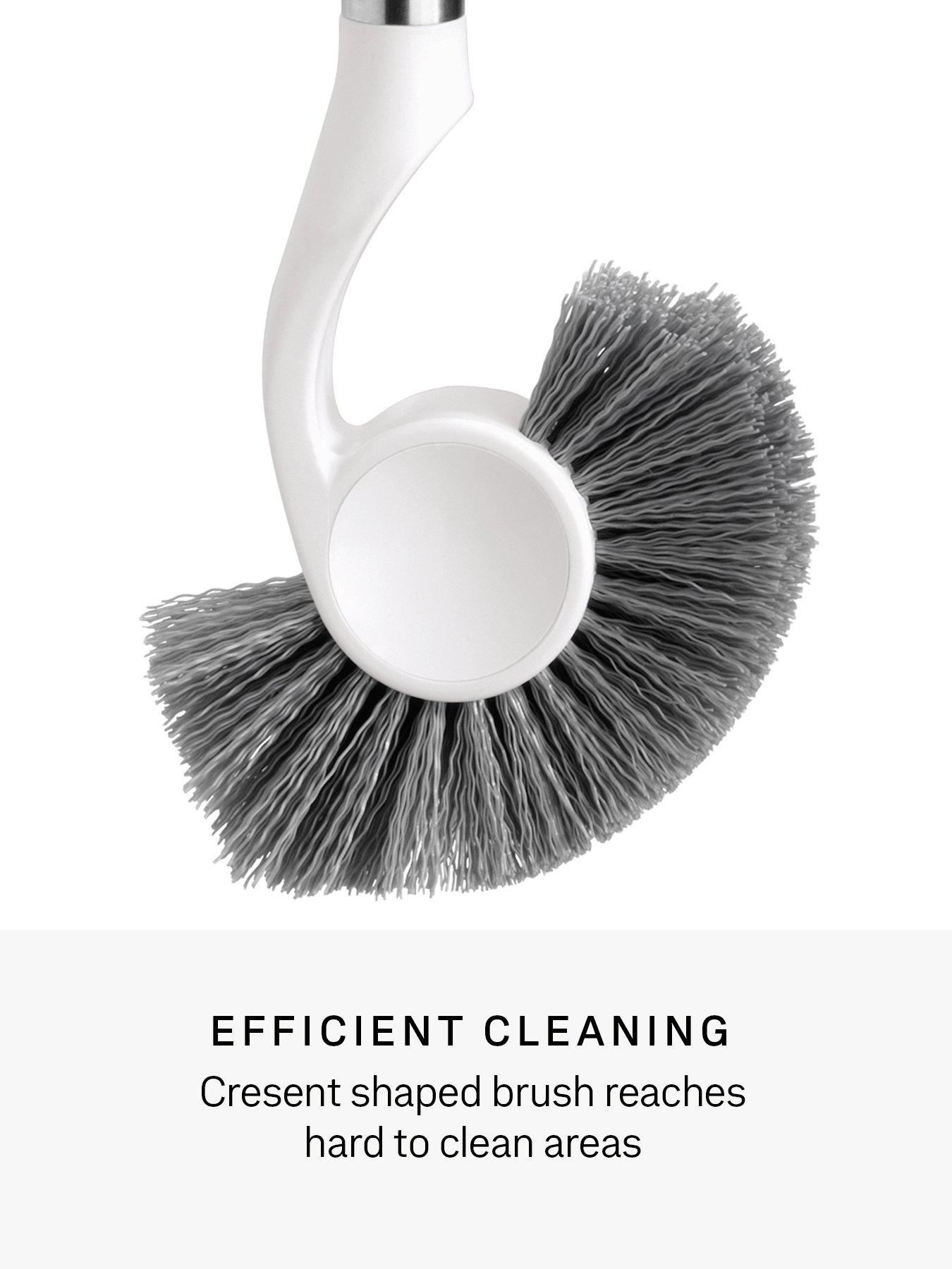 Image 3 of 5 of Simplehuman Toilet Brush, White Plastic & Stainless Steel