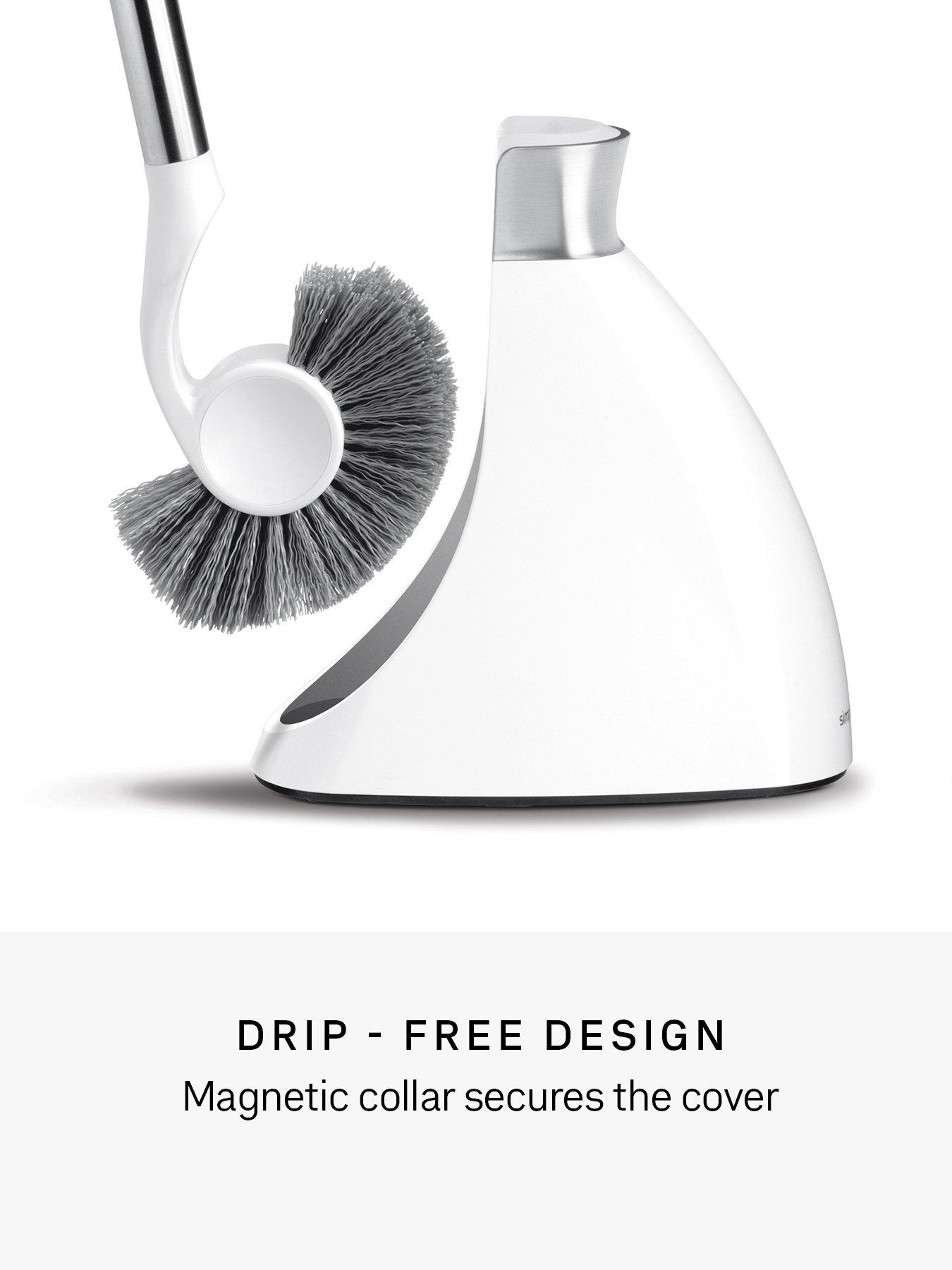 Image 4 of 5 of Simplehuman Toilet Brush, White Plastic & Stainless Steel