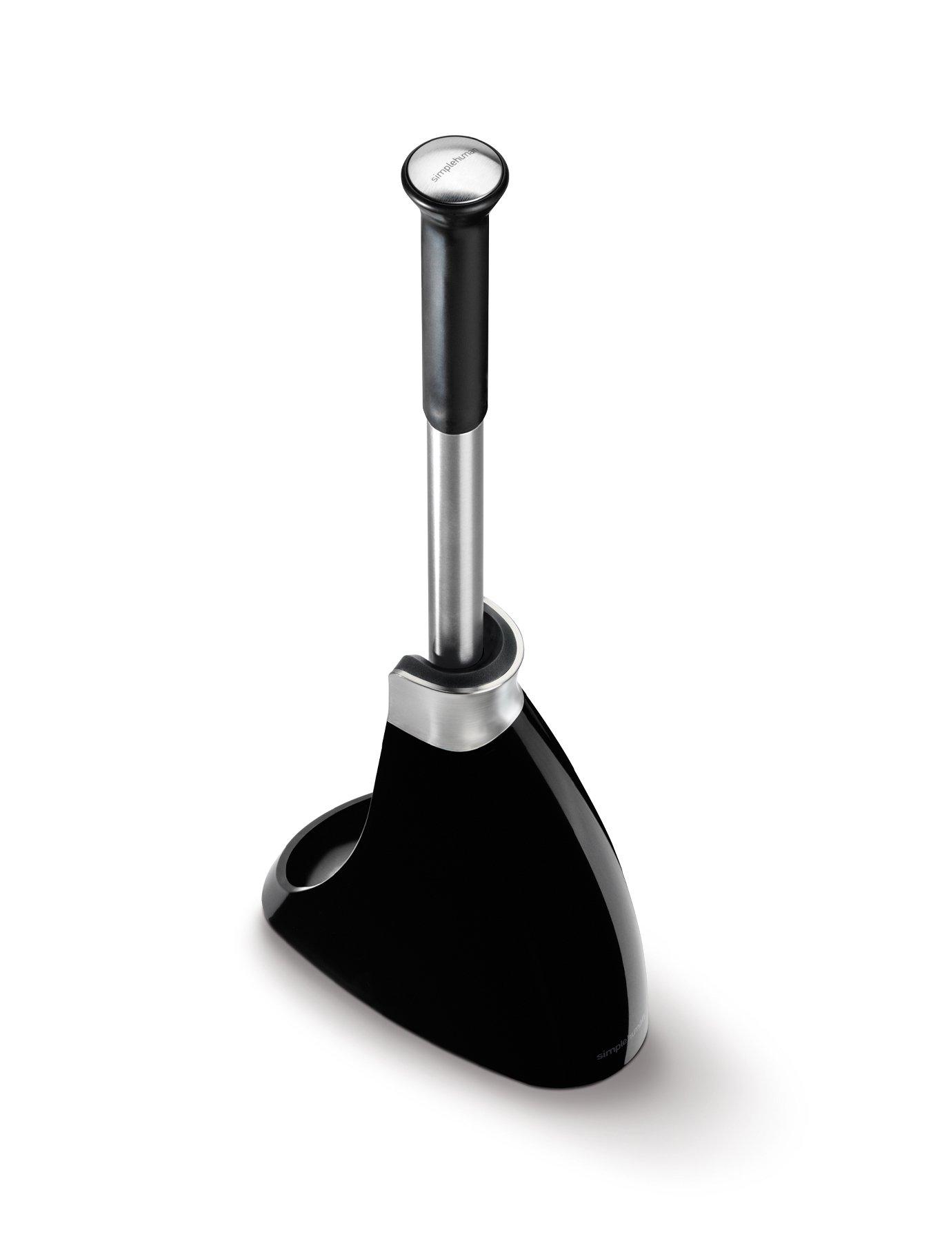 Image 2 of 5 of Simplehuman Toilet Brush, Black Plastic & Stainless Steel