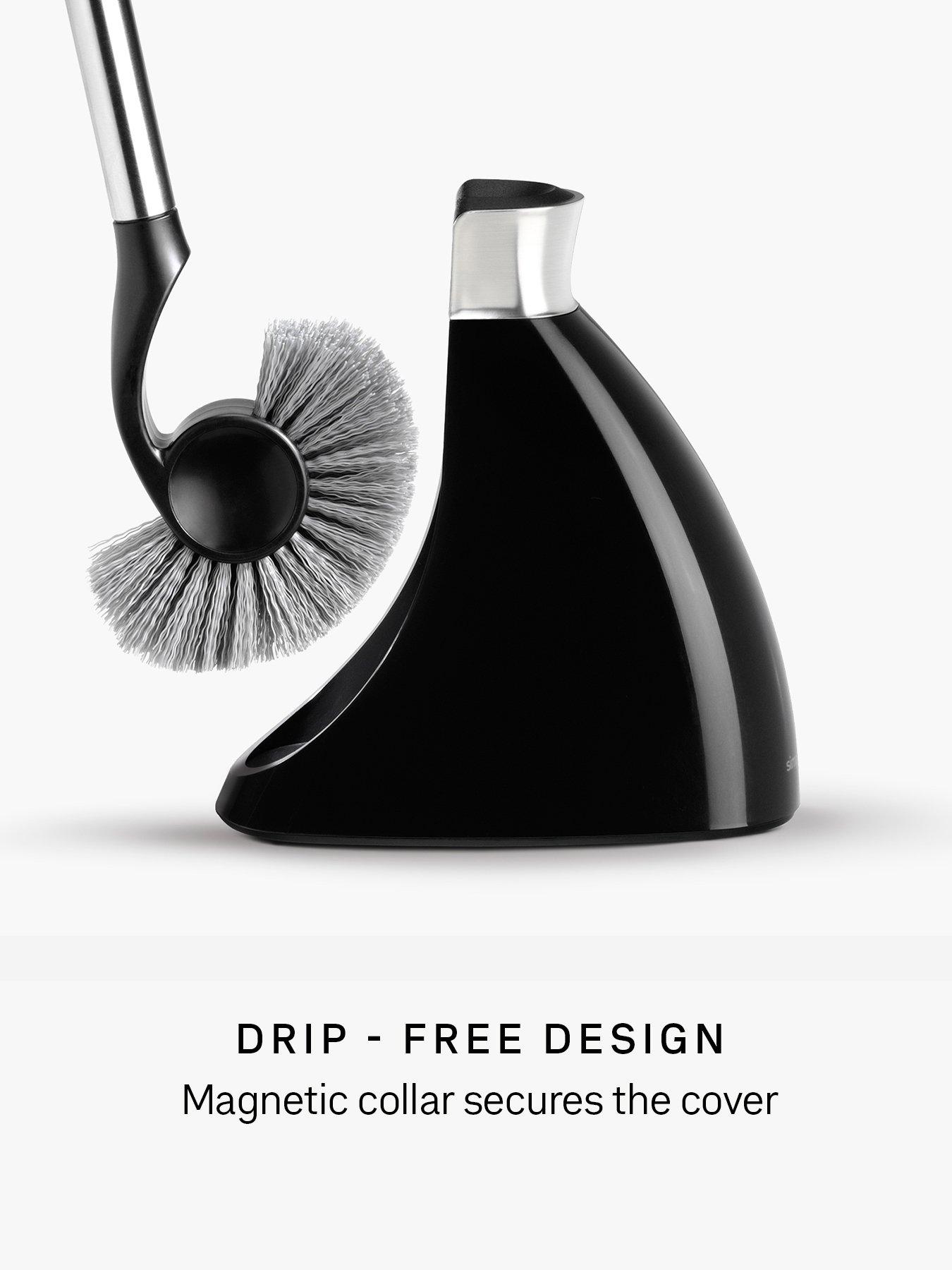 Image 4 of 5 of Simplehuman Toilet Brush, Black Plastic & Stainless Steel