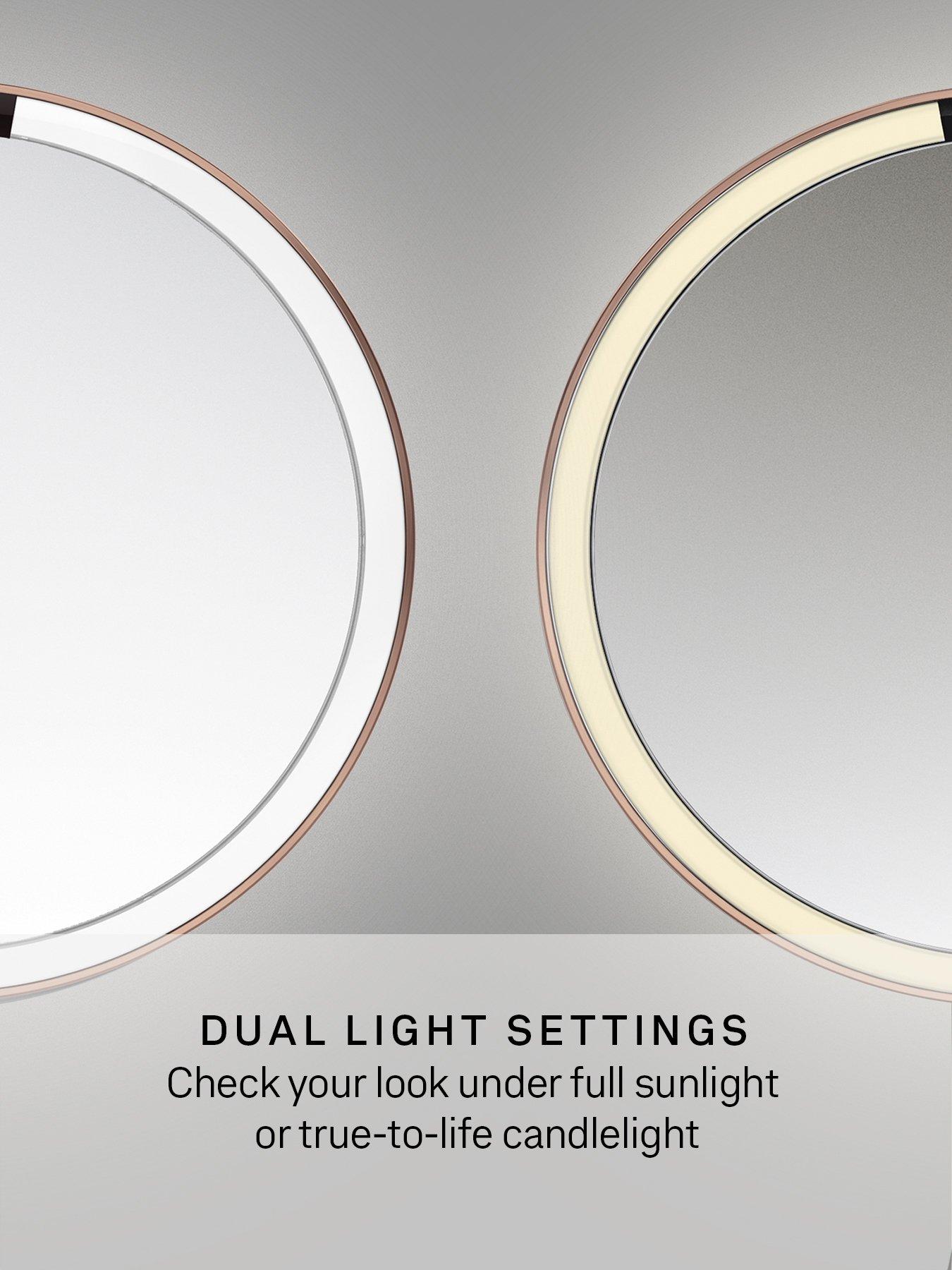 Image 6 of 7 of Simplehuman Sensor Makeup Mirror With 10X Detail Mirror, 5X Magnified, Brushed Stainless Steel